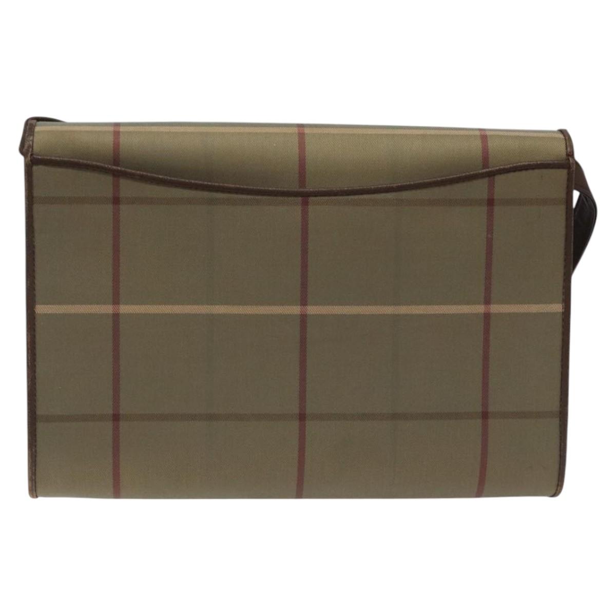 Burberrys Nova Check Shoulder Bag Canvas Beige