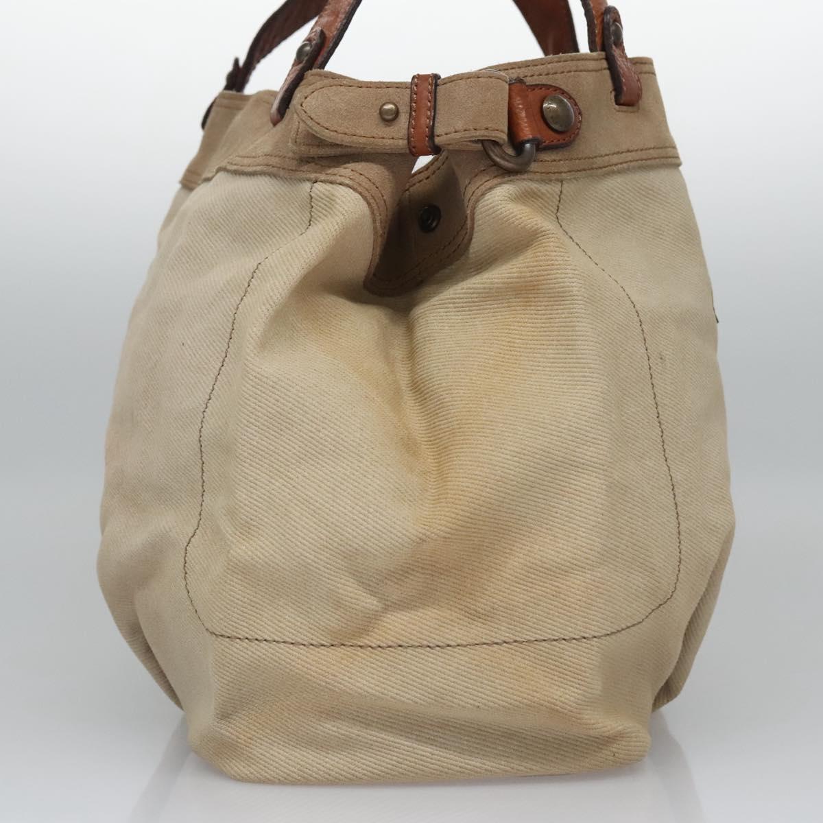 BURBERRY Tote Bag Canvas Beige