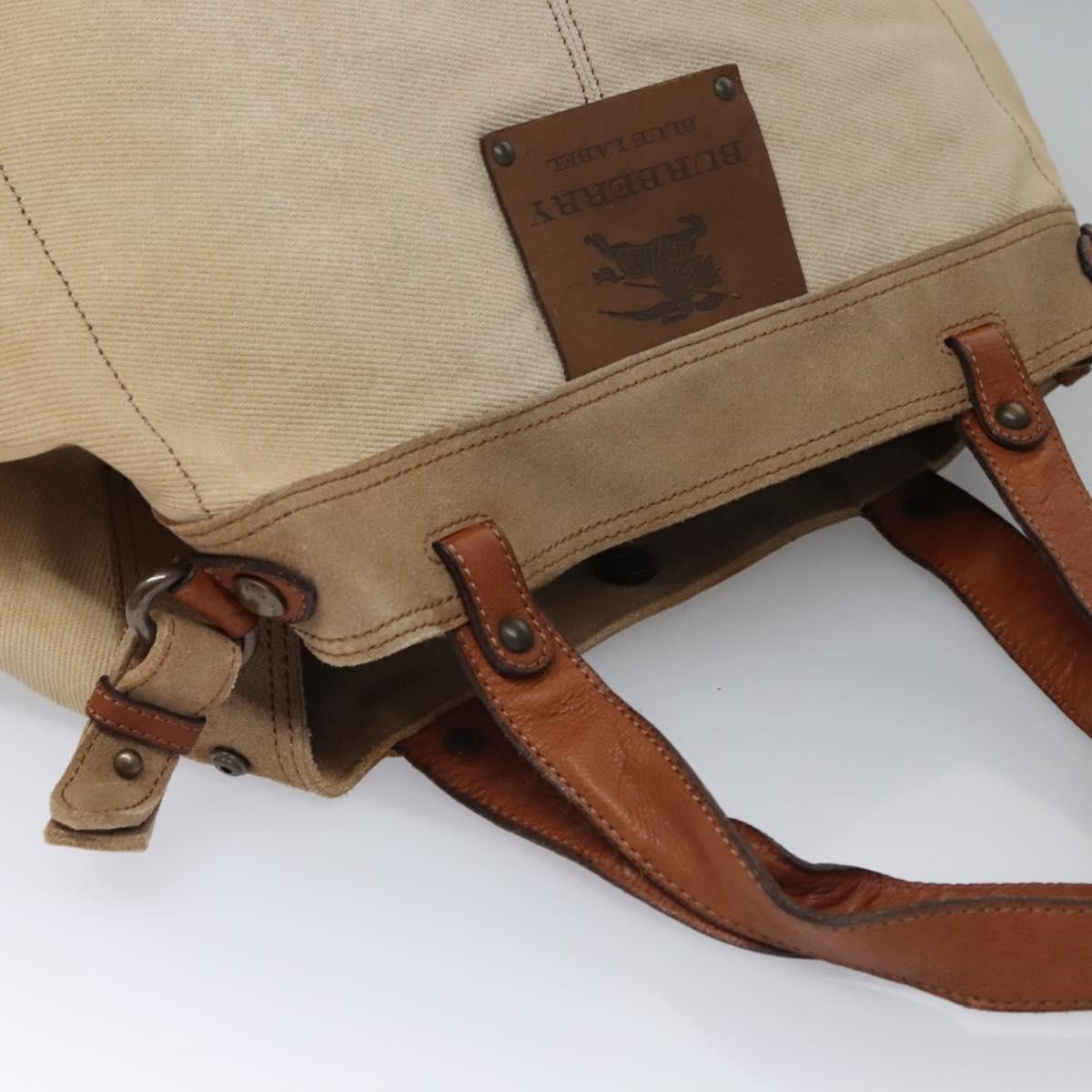BURBERRY Tote Bag Canvas Beige