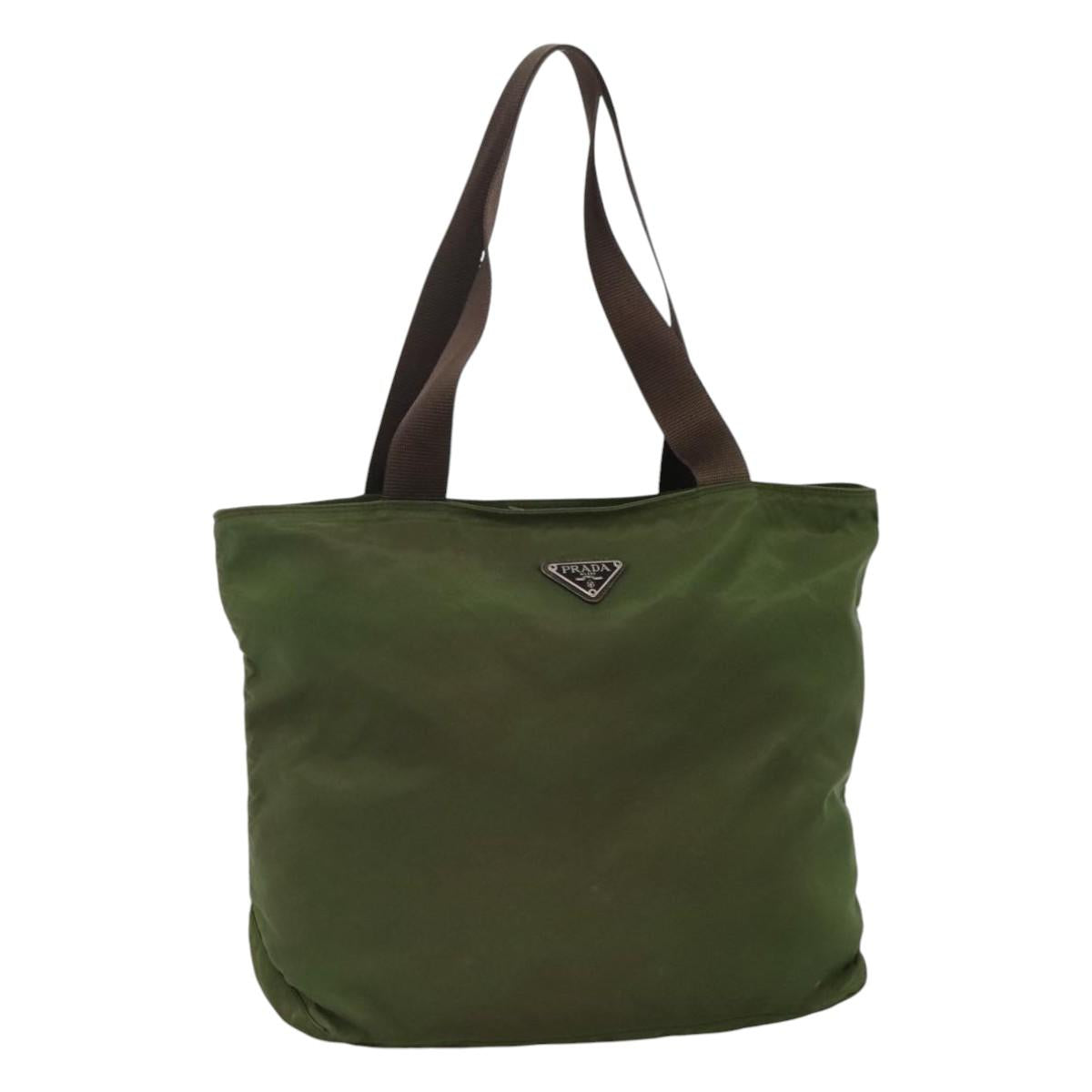 PRADA Tote Bag Nylon Khaki