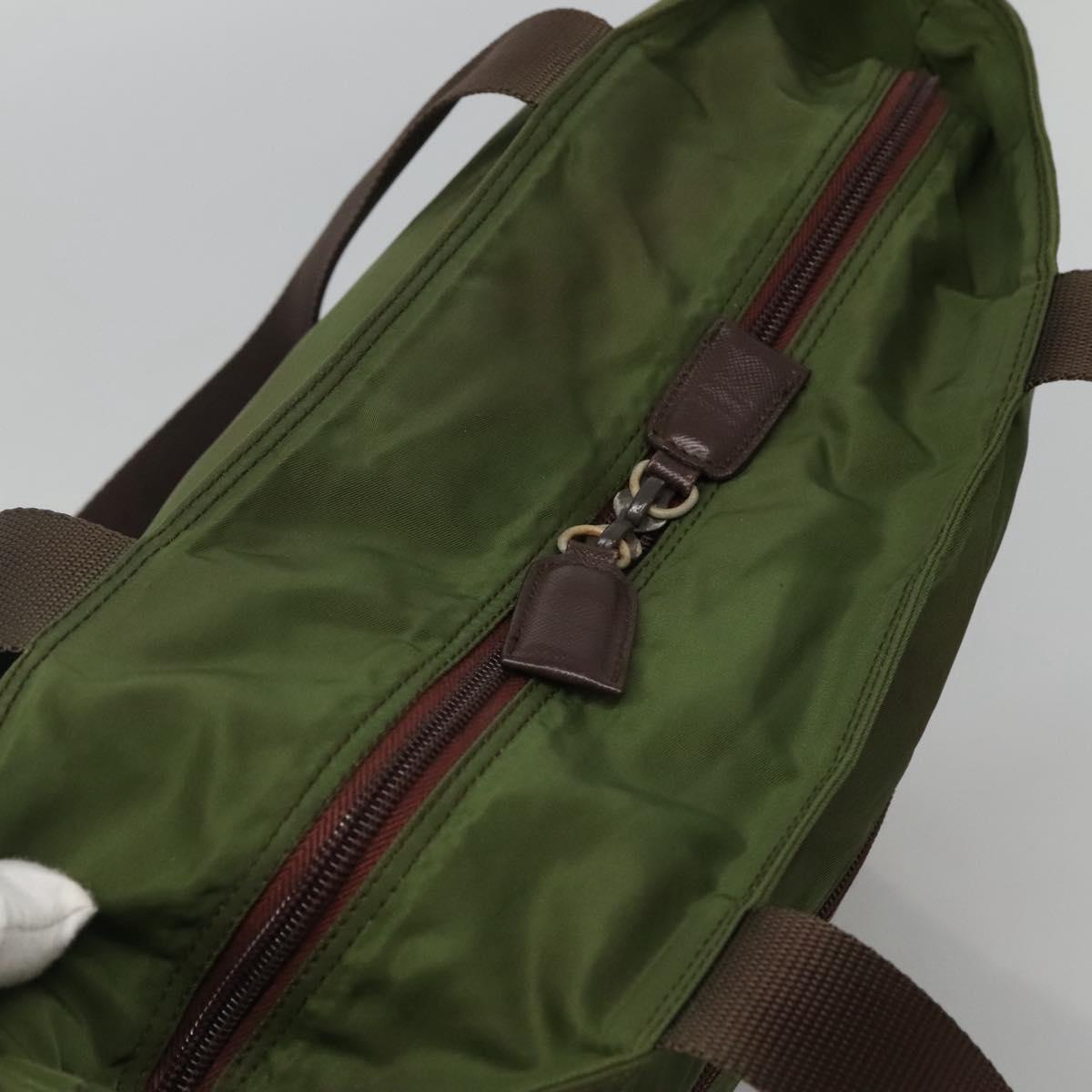 PRADA Tote Bag Nylon Khaki