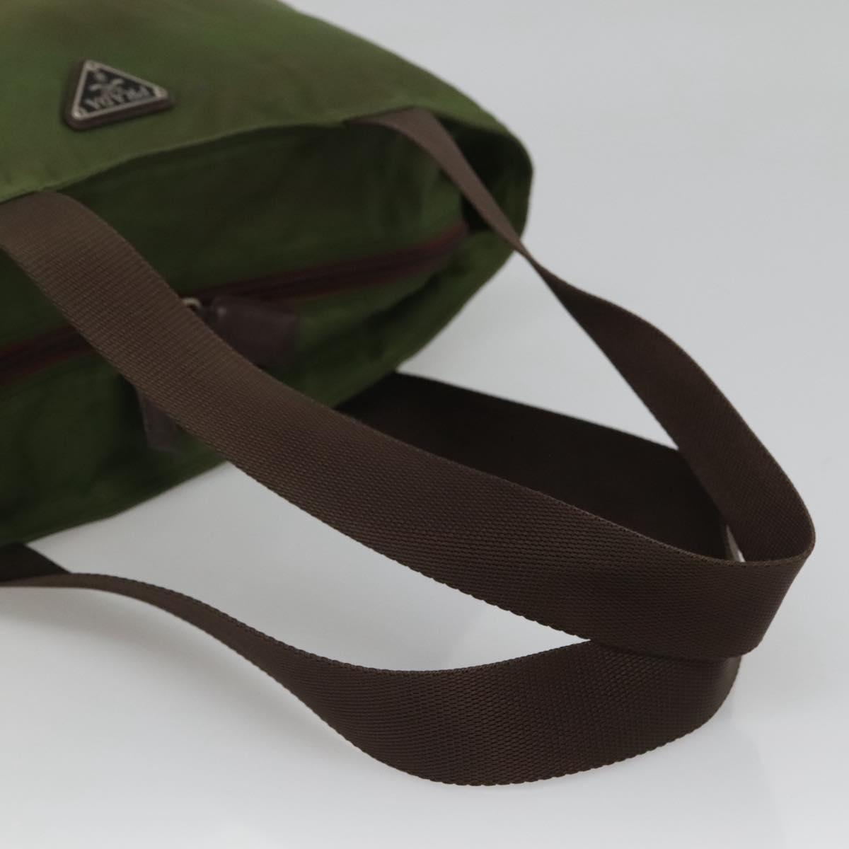 PRADA Tote Bag Nylon Khaki