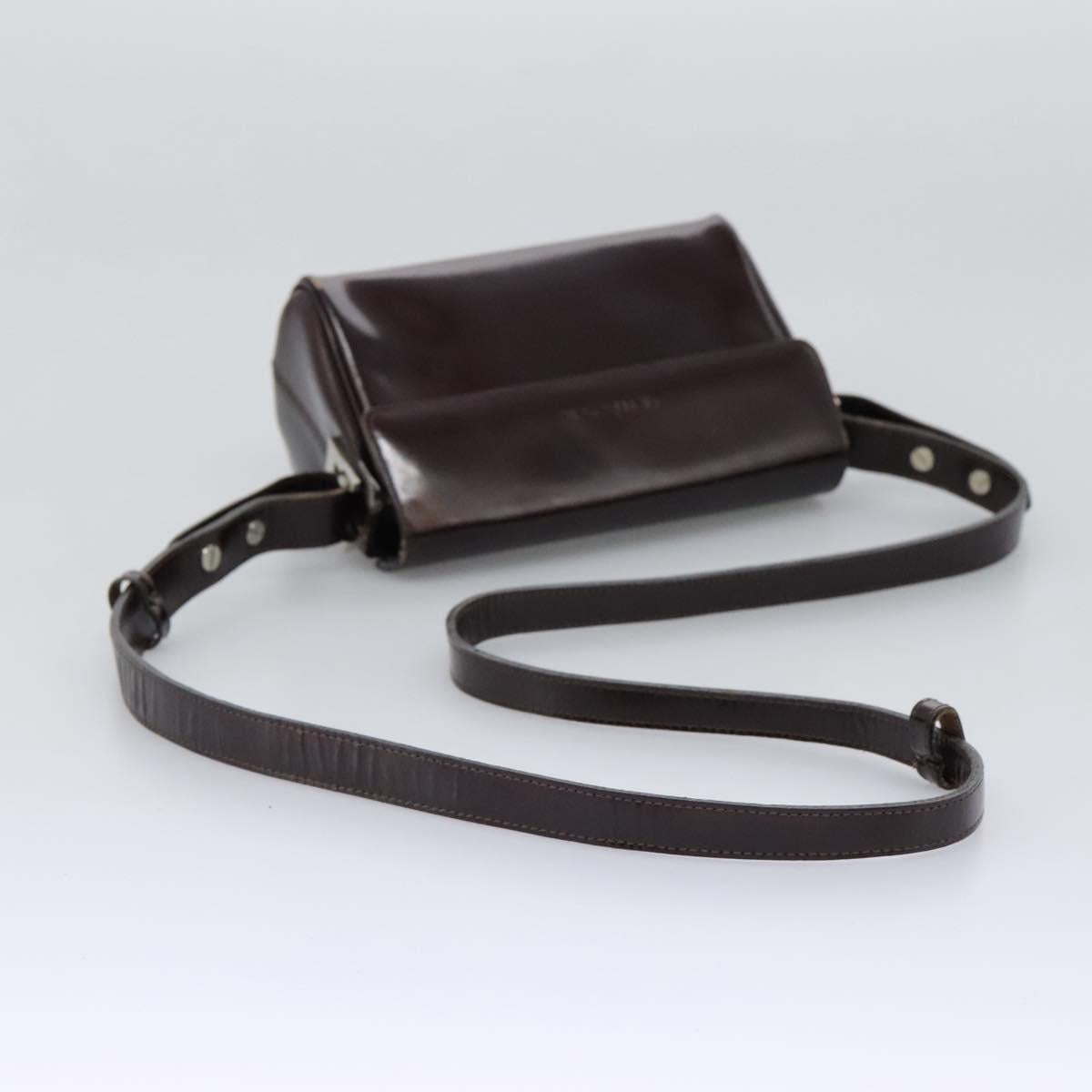 Gianni Versace Shoulder Bag Leather 2way Brown
