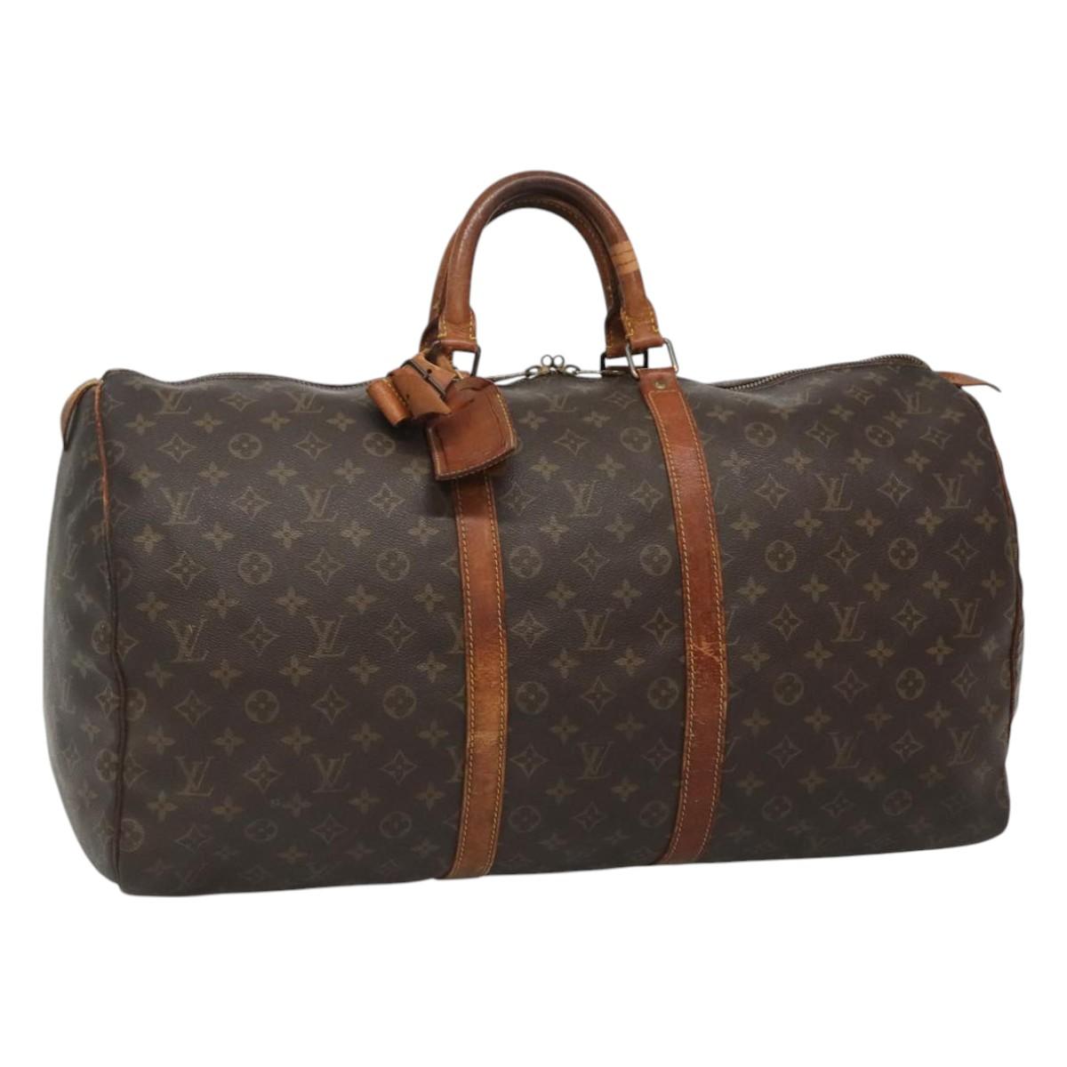 Louis Vuitton Monogram Keepall 55 Boston Bag M41424 LV