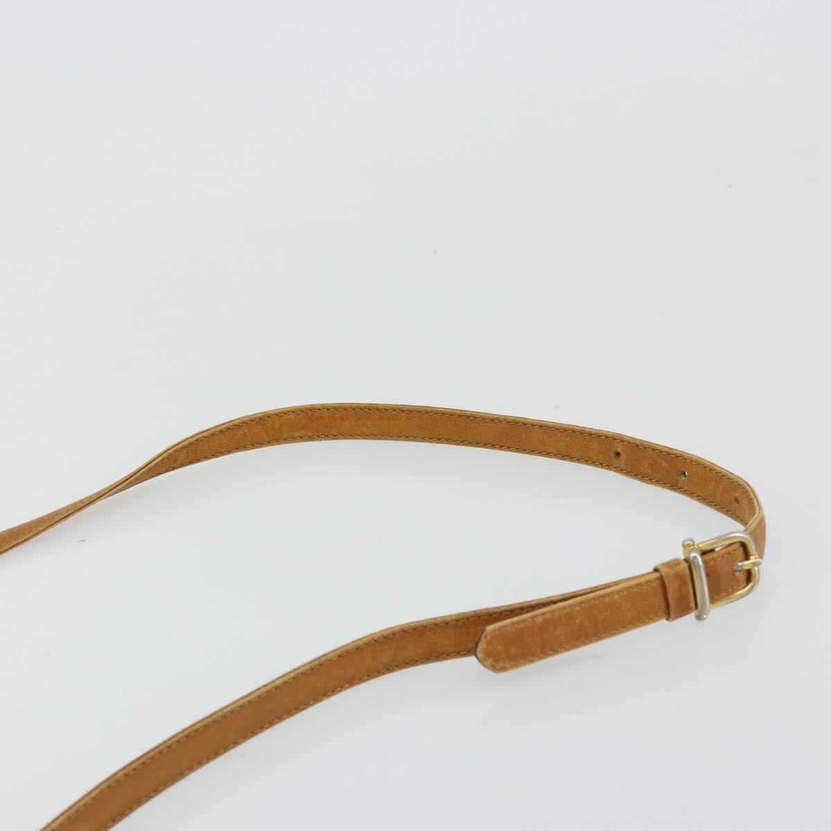 CELINE Shoulder Bag Leather Beige