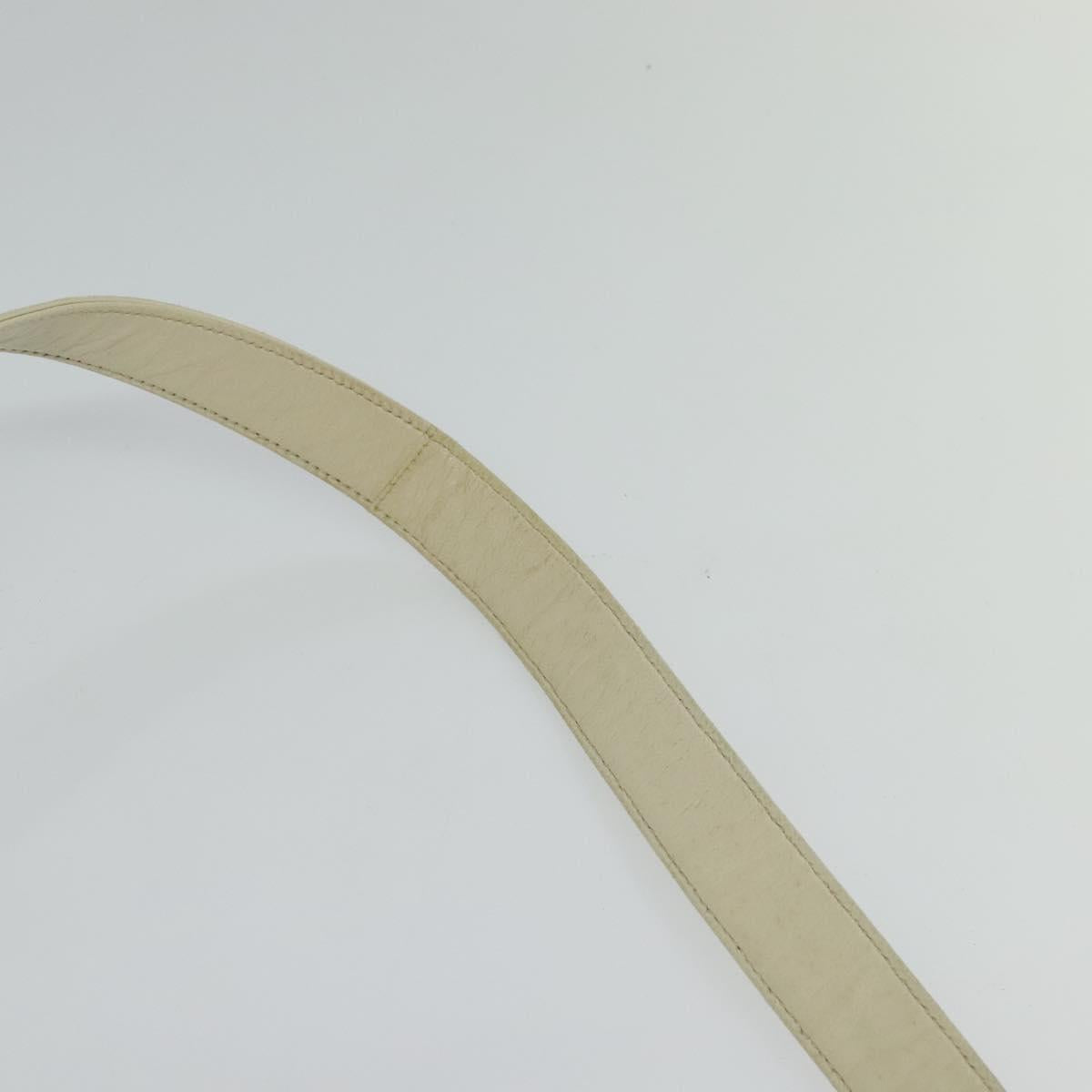 PRADA Shoulder Bag Leather Beige