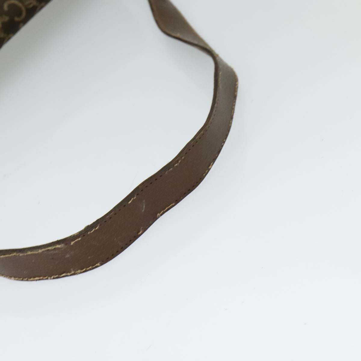 CELINE C Sulky Shoulder Bag Canvas Brown