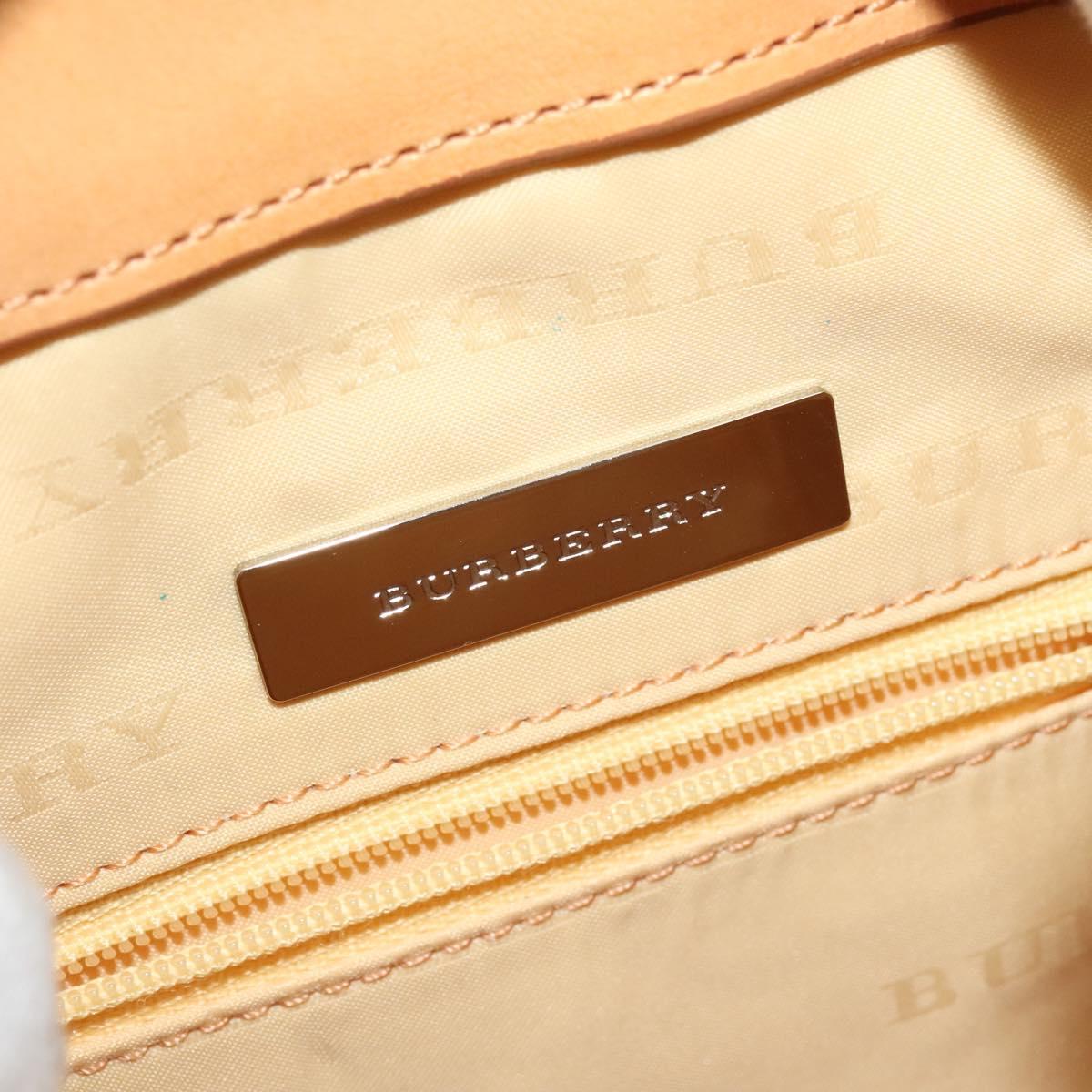 BURBERRY Shoulder Bag Canvas Leather White