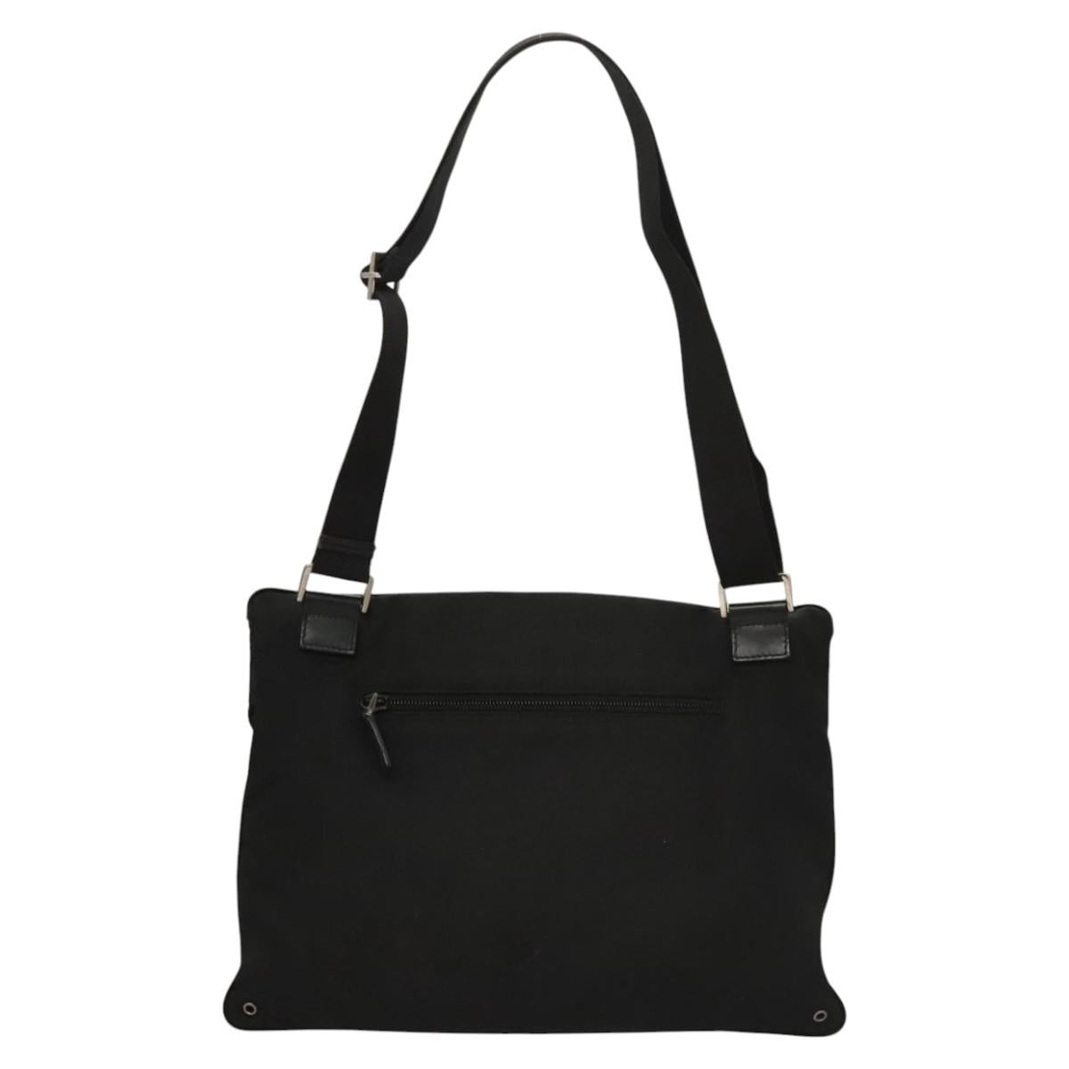 GUCCI Shoulder Bag Canvas Black