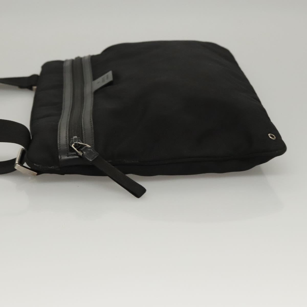 GUCCI Shoulder Bag Canvas Black