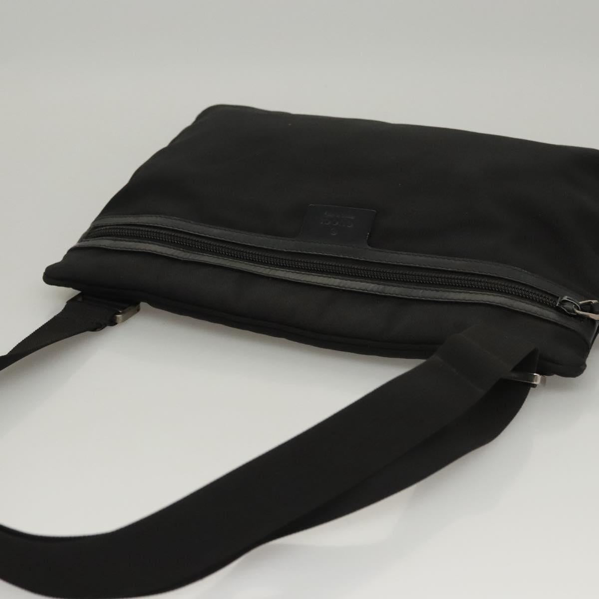 GUCCI Shoulder Bag Canvas Black