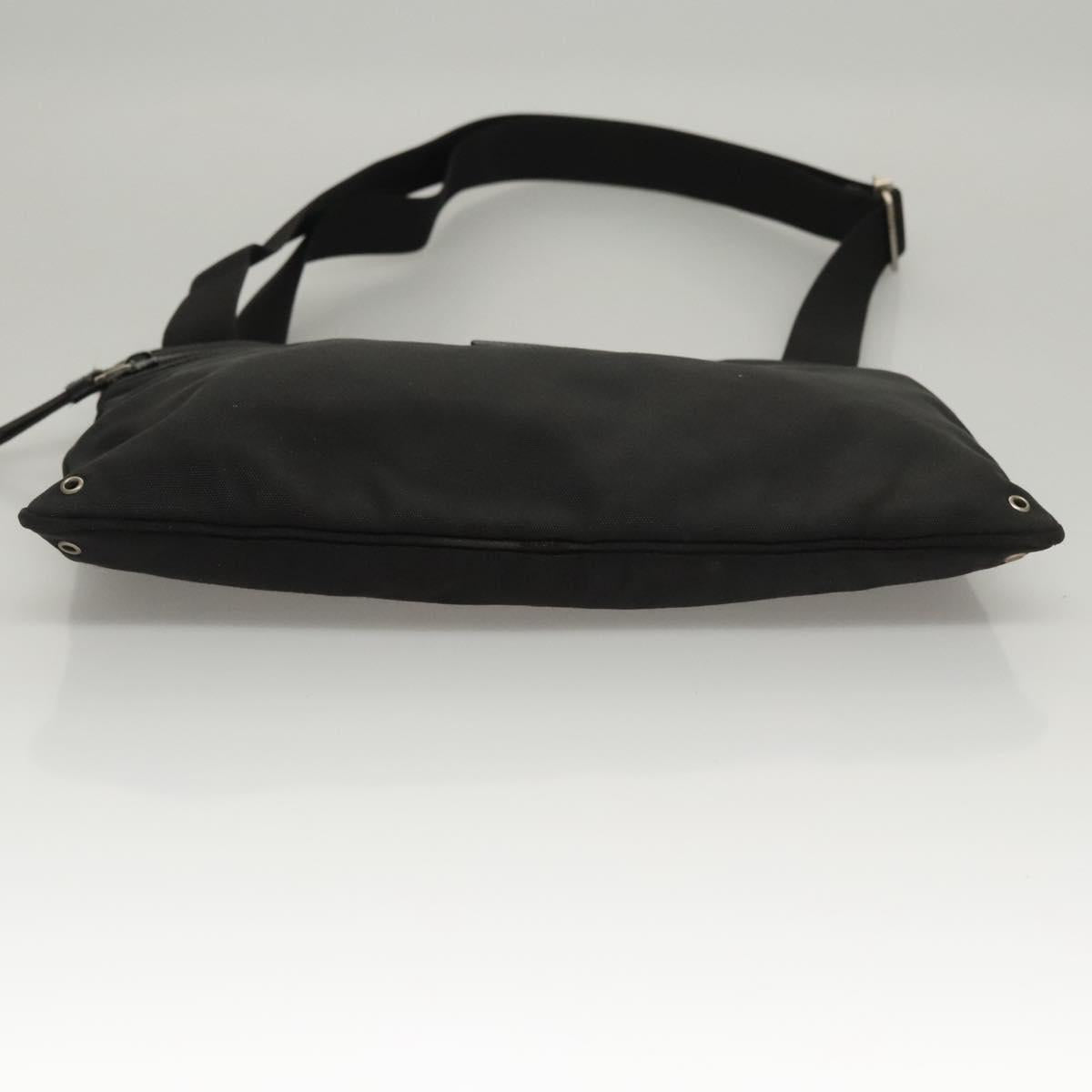 GUCCI Shoulder Bag Canvas Black