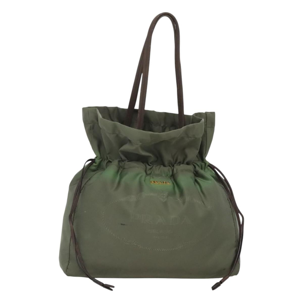 PRADA Shoulder Bag Nylon Khaki
