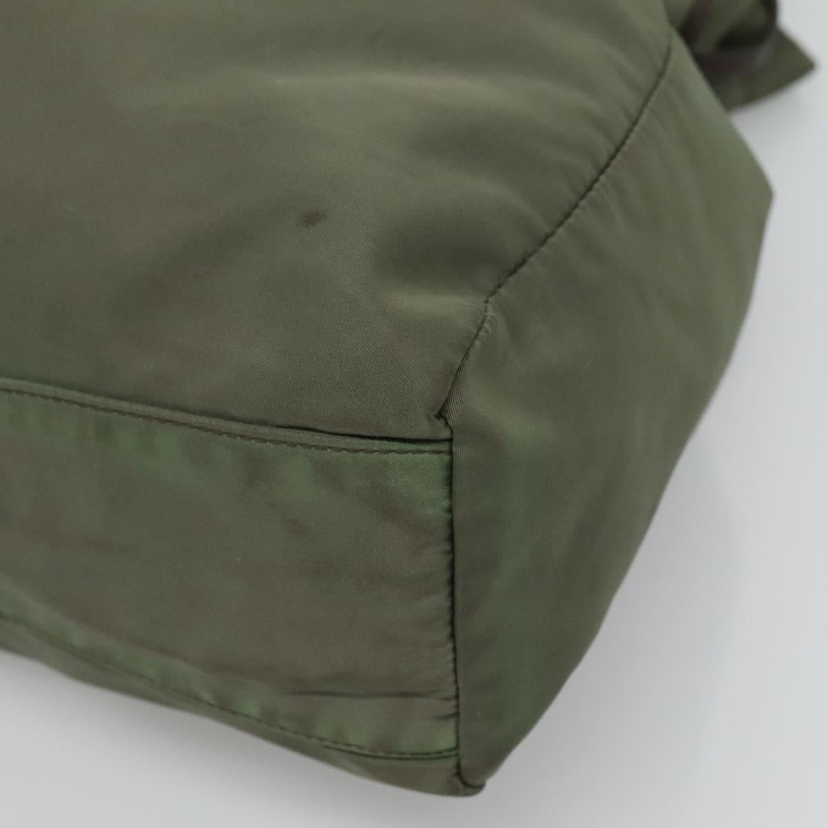 PRADA Shoulder Bag Nylon Khaki