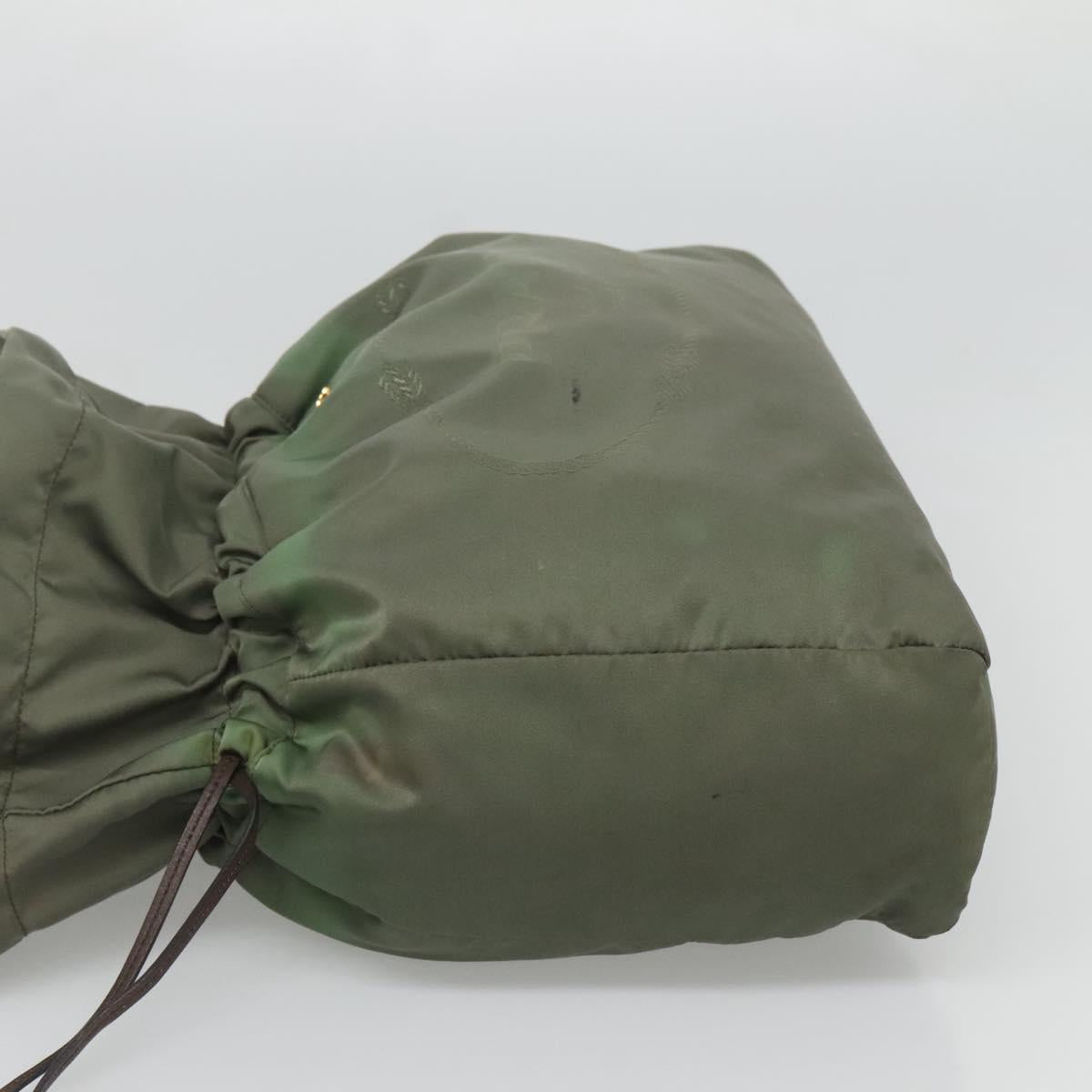 PRADA Shoulder Bag Nylon Khaki