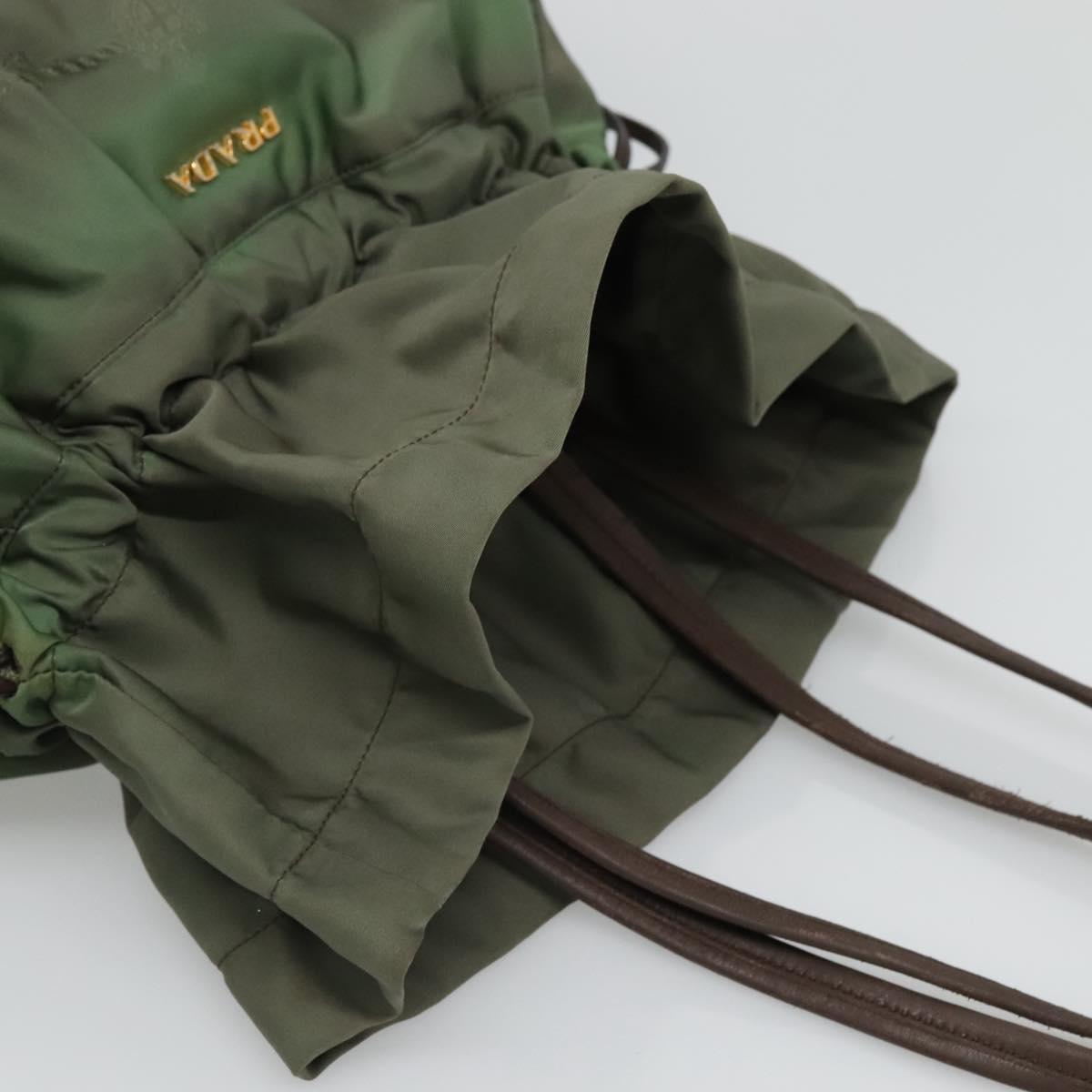 PRADA Shoulder Bag Nylon Khaki