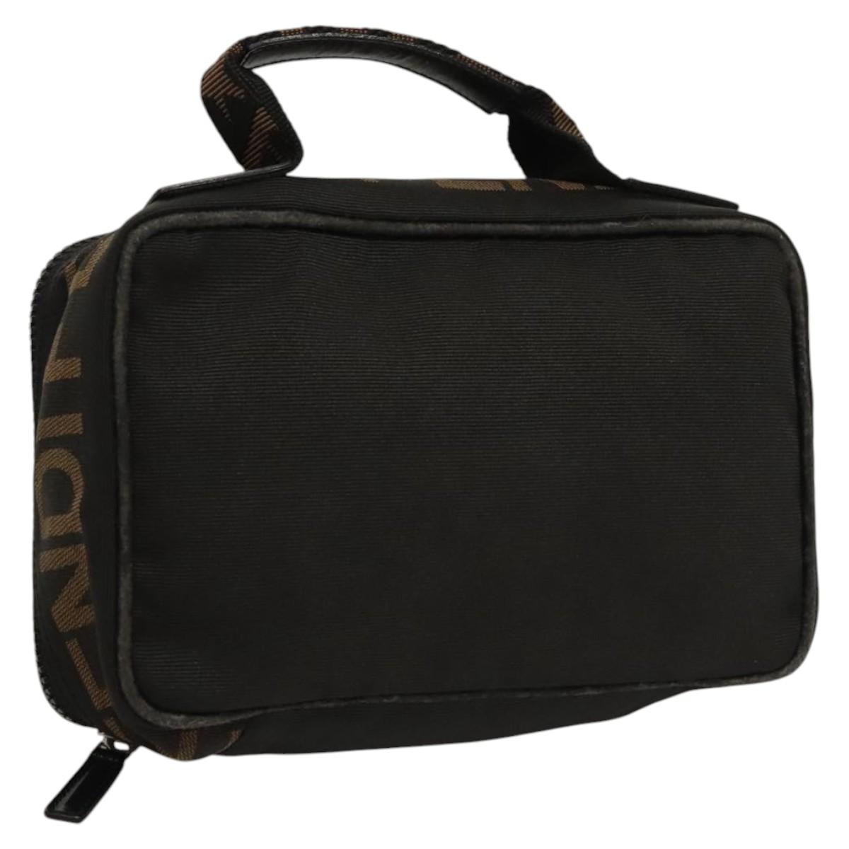 FENDI Hand Bag Canvas Black