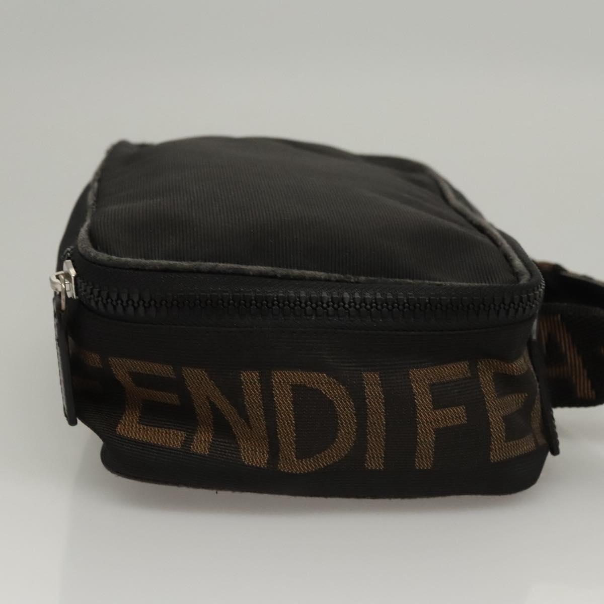 FENDI Hand Bag Canvas Black