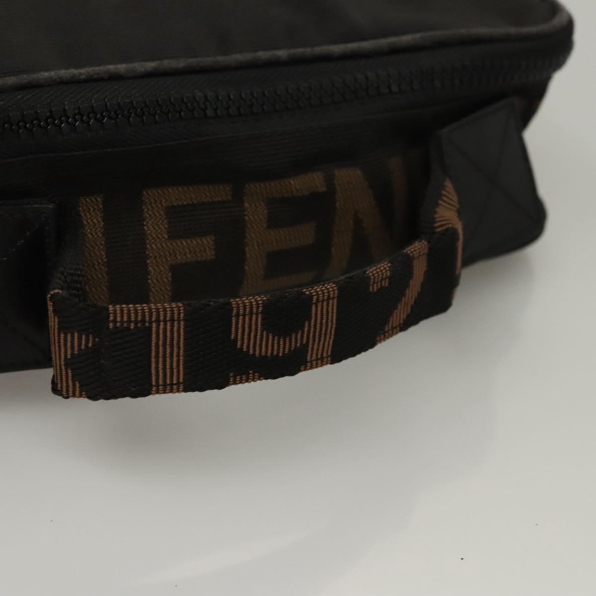 FENDI Hand Bag Canvas Black