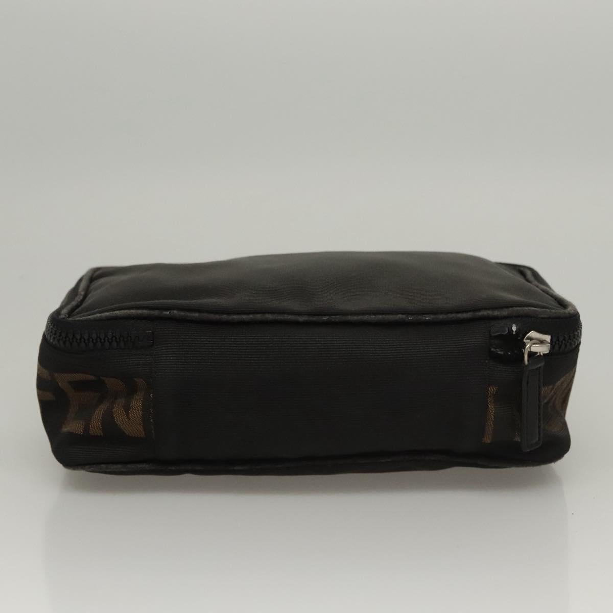 FENDI Hand Bag Canvas Black