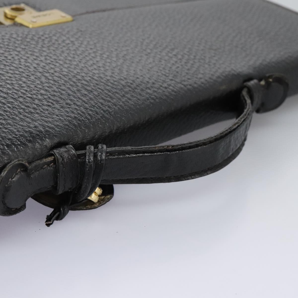 LOEWE Anagram Business Bag Leather Black