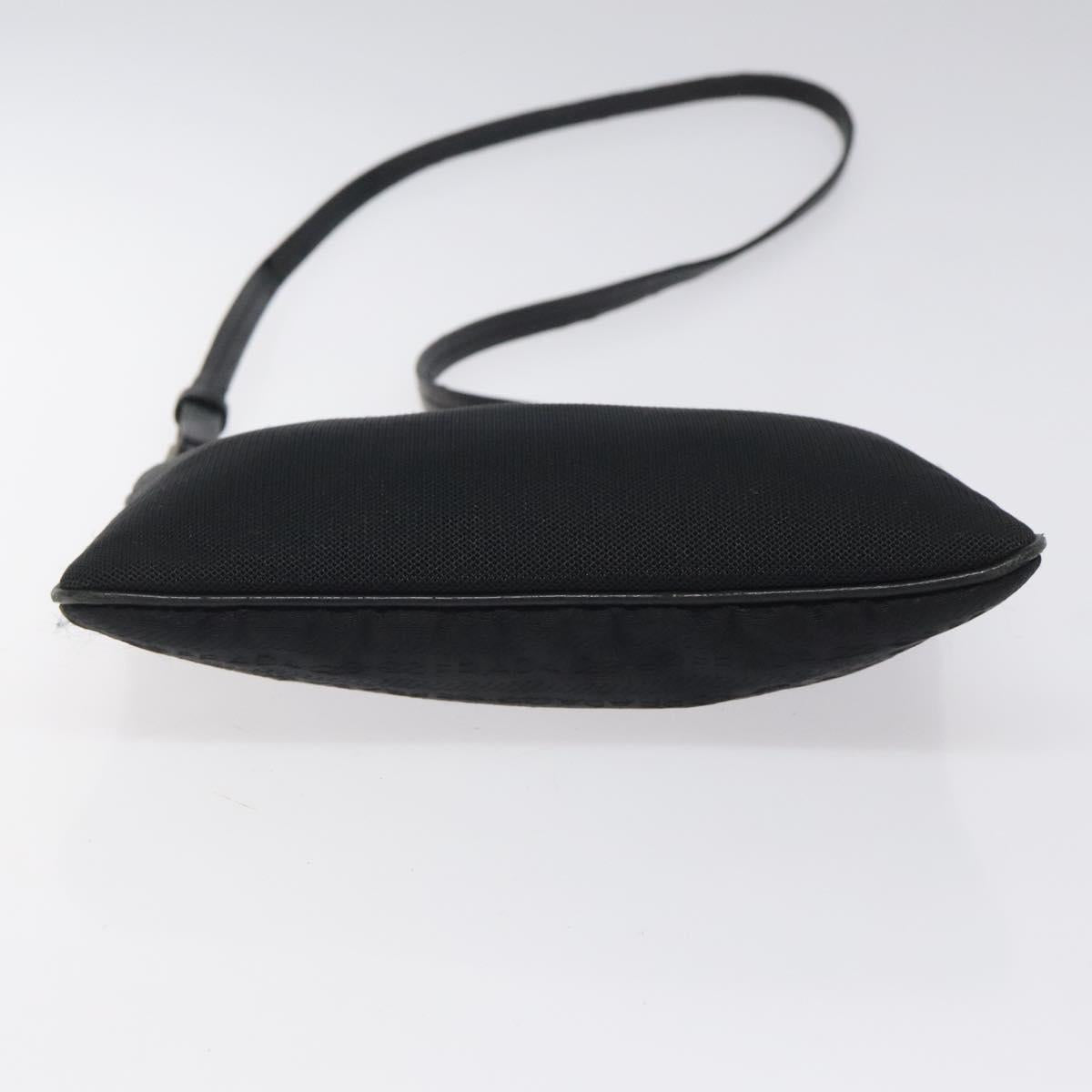 PRADA Shoulder Bag Nylon Black Silver