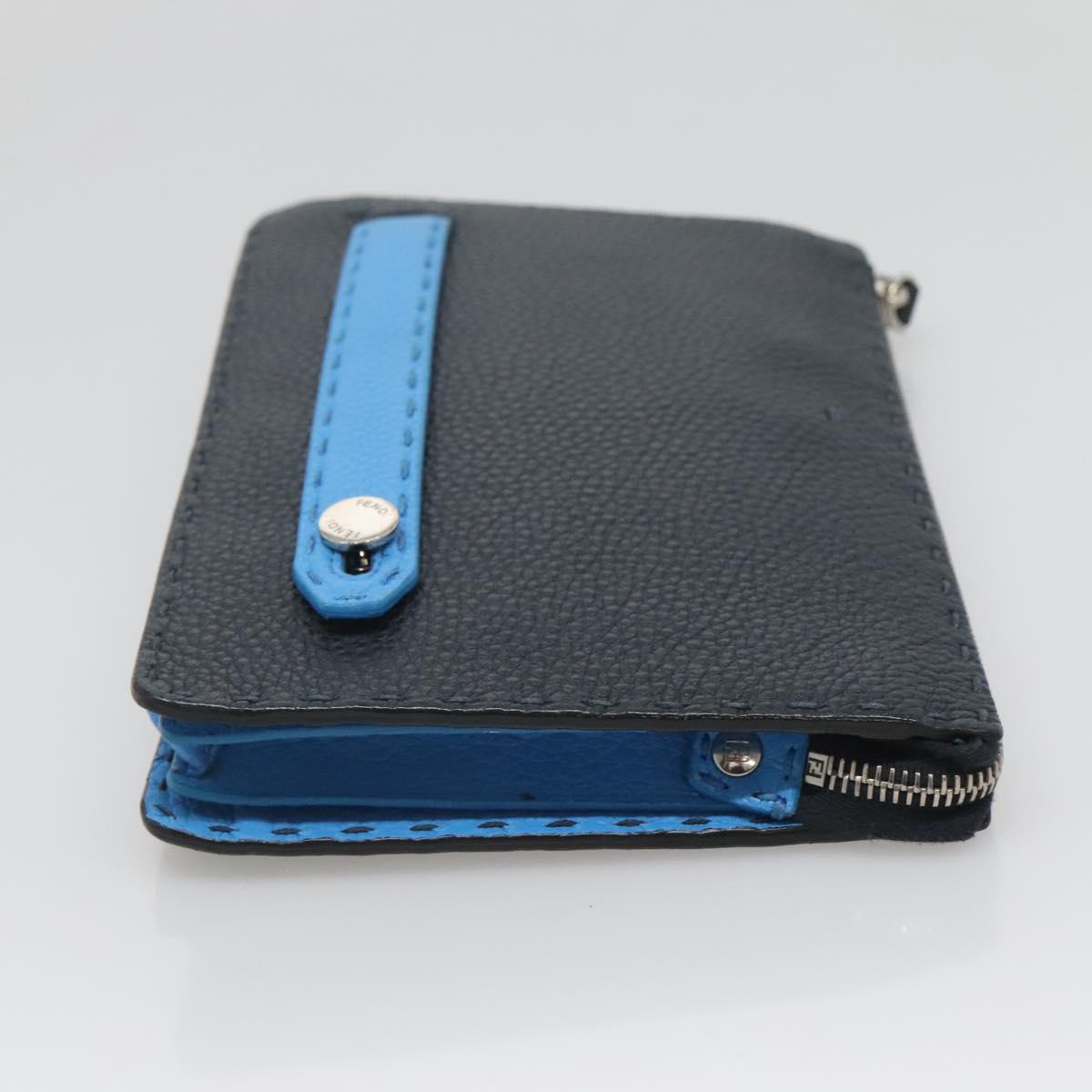 FENDI Celeria Clutch Bag Leather Black