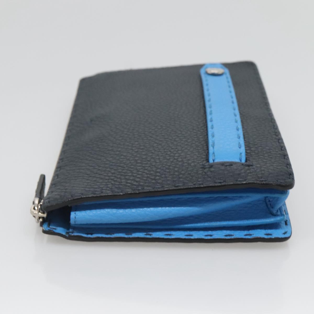 FENDI Celeria Clutch Bag Leather Black