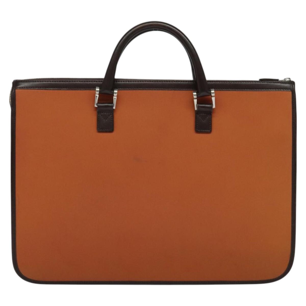 BURBERRY Hand Bag Nylon 2way Brown Silver