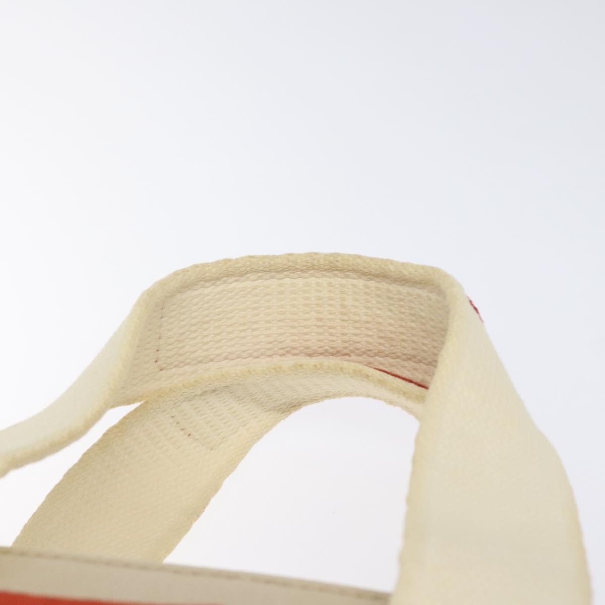 CHANEL Hand Bag Canvas Beige CC