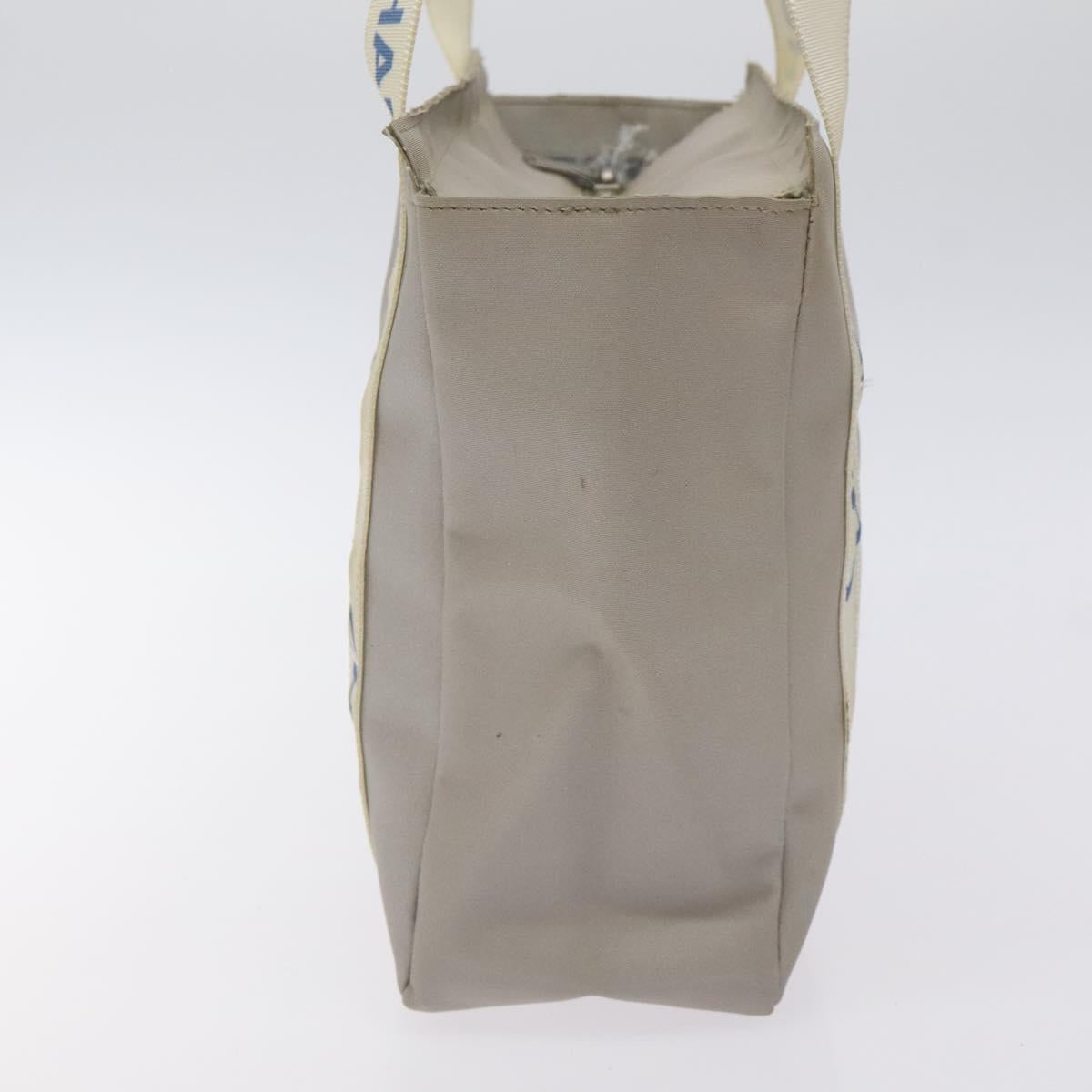 CHANEL Tote Bag PVC Canvas Greige Silver CC