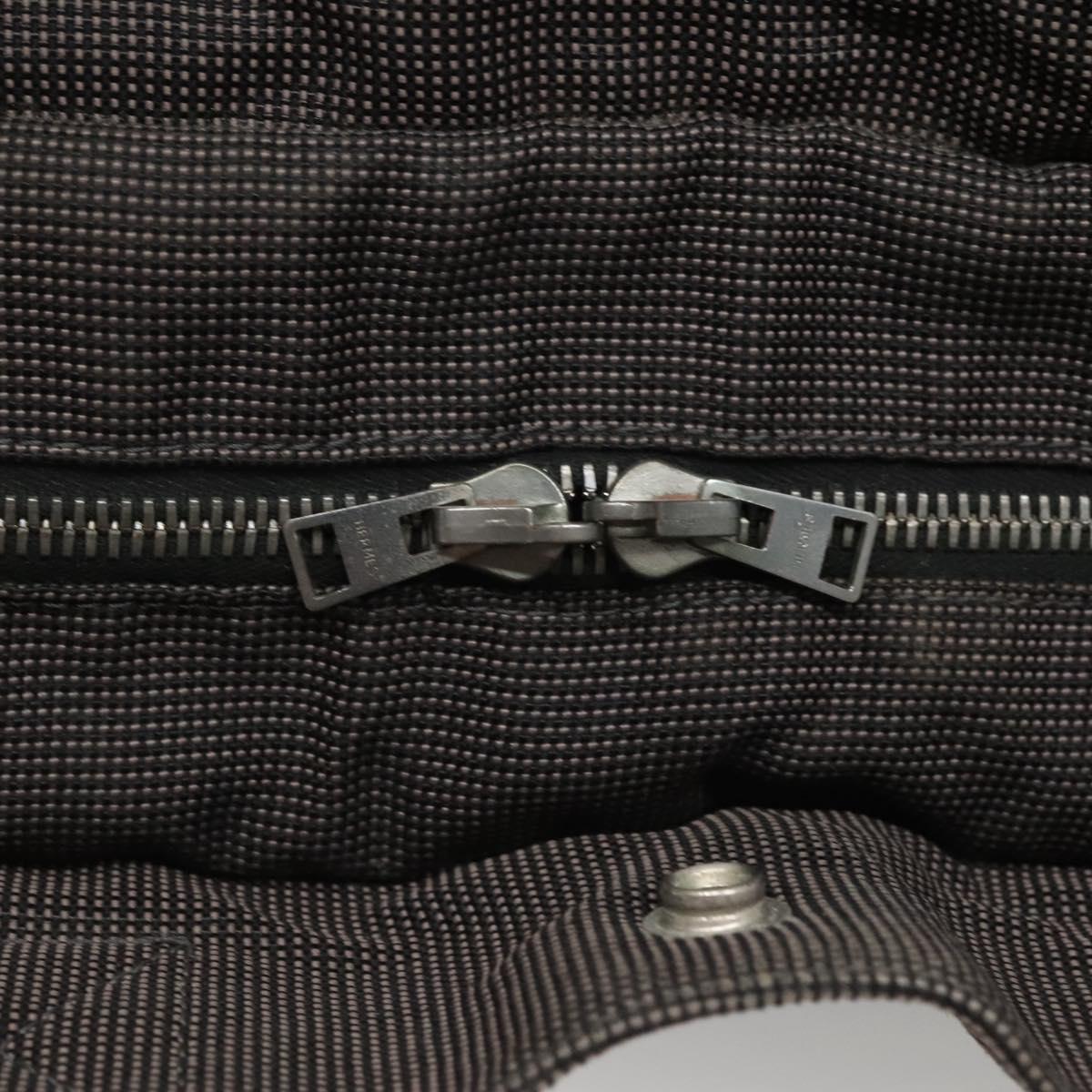 HERMES Her Line MM Hand Bag Canvas Gray