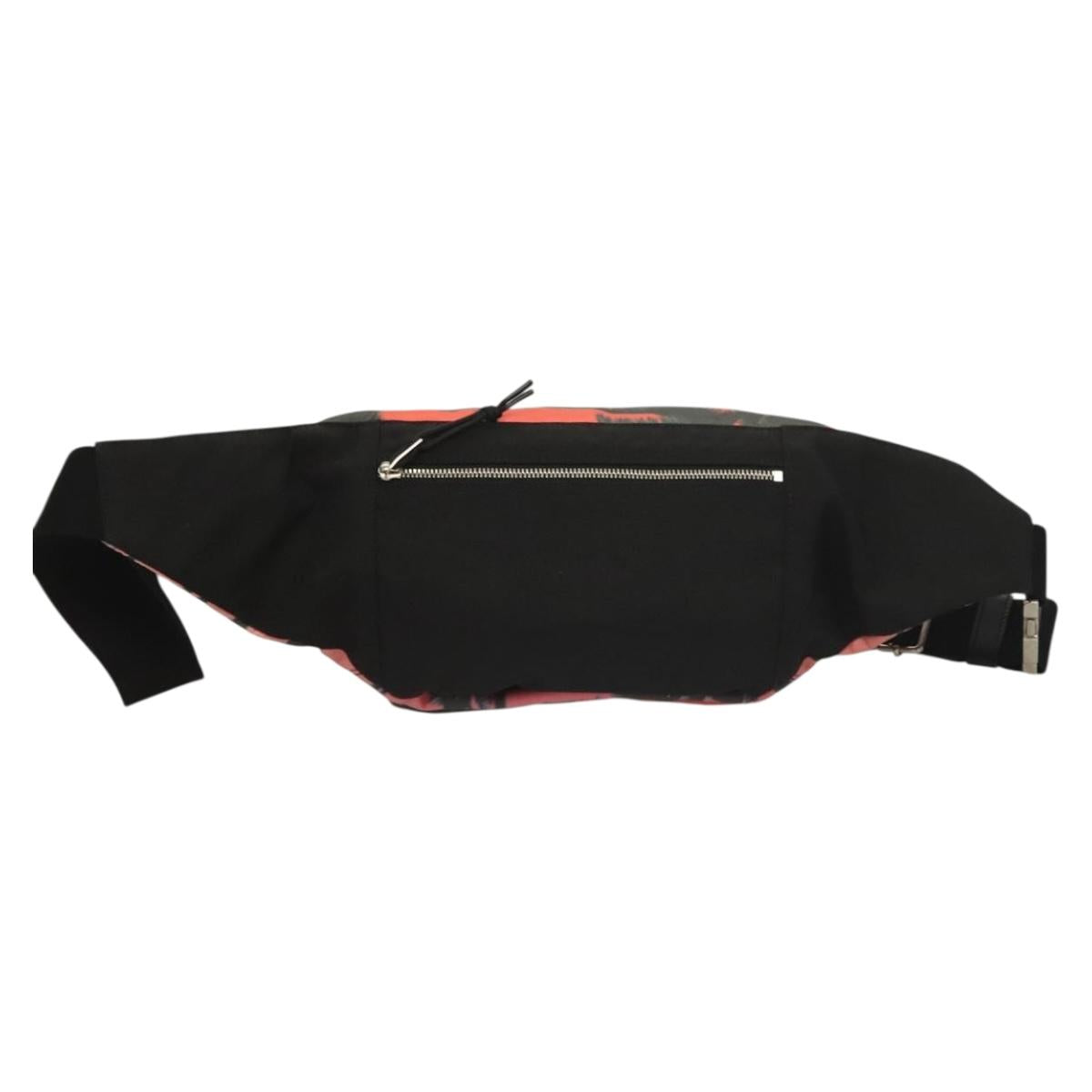 SAINT LAURENT Body Bag Nylon Pink Silver