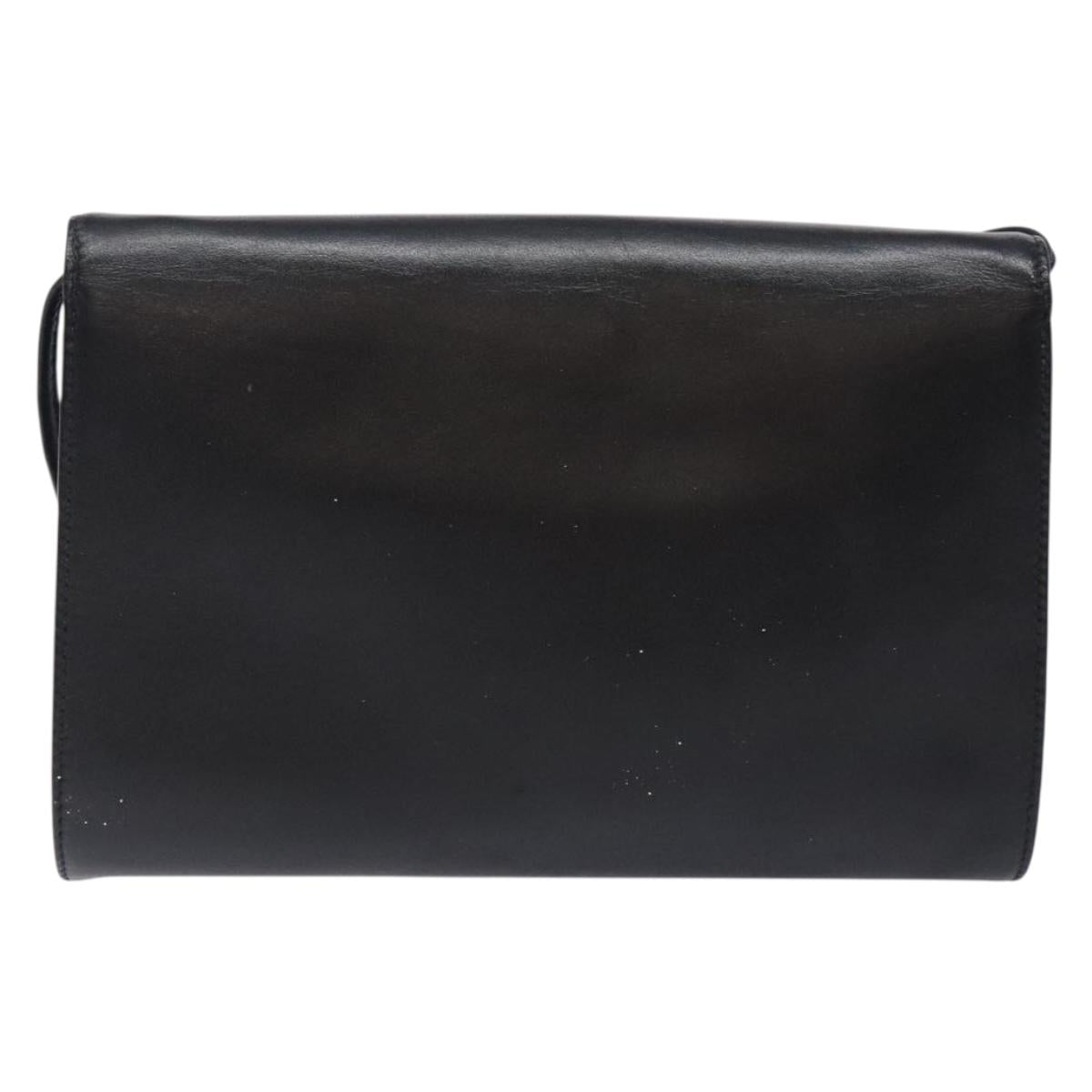 GIVENCHY Shoulder Bag Leather Black Gold