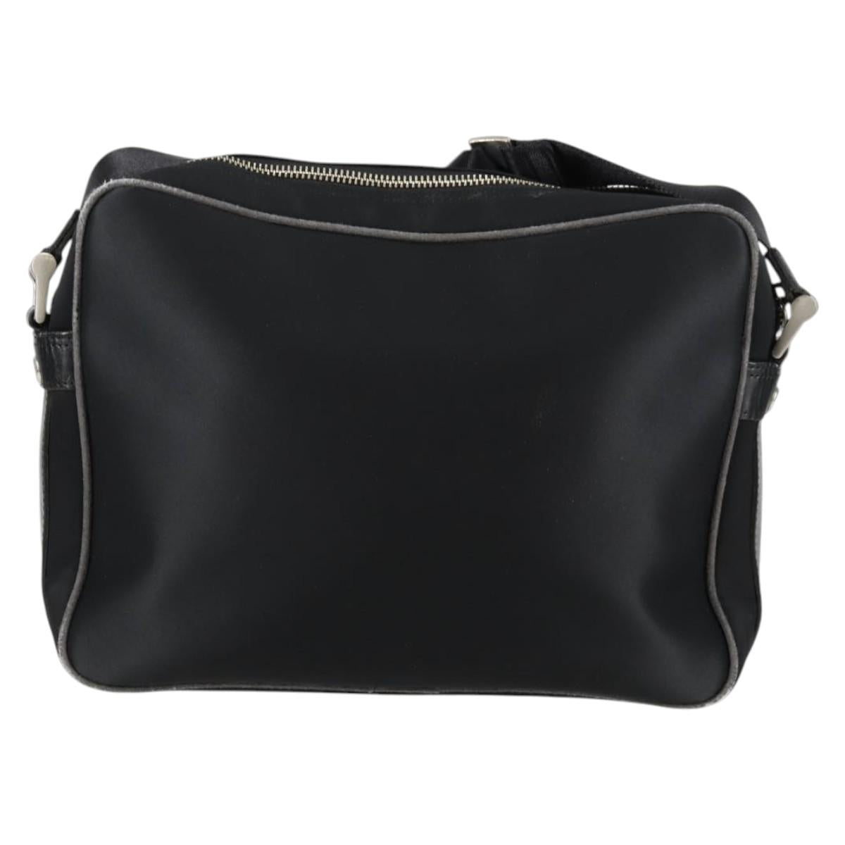 BURBERRY Shoulder Bag Nylon Black Silver
