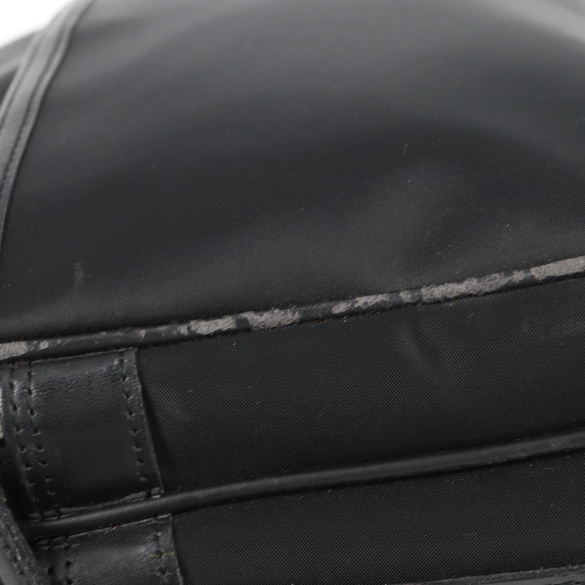 BURBERRY Shoulder Bag Nylon Black Silver