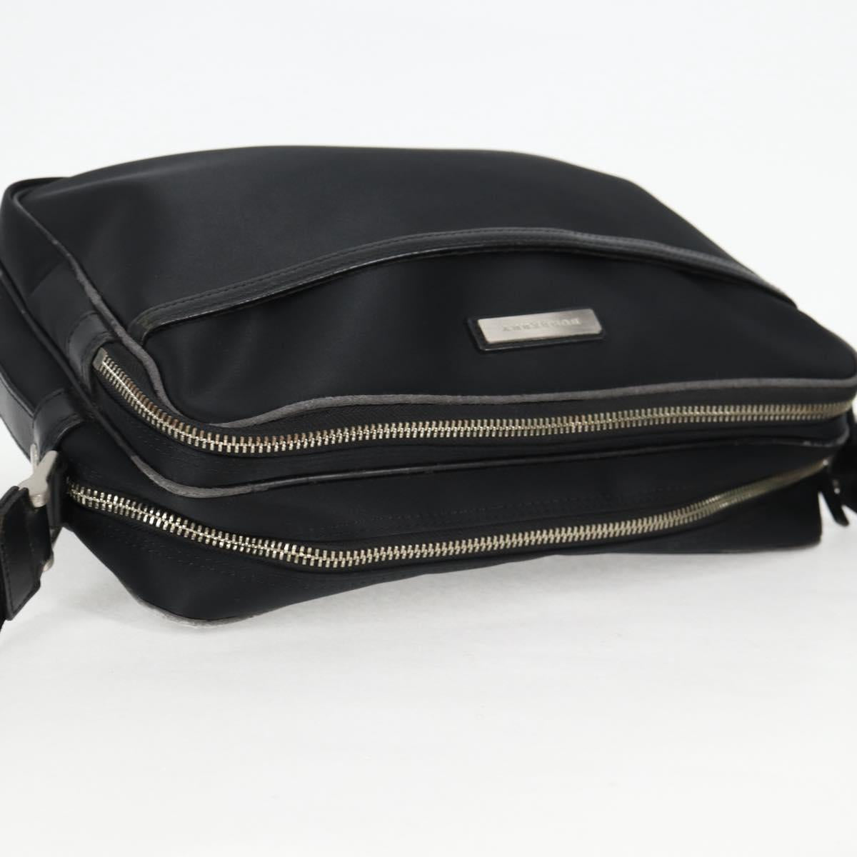 BURBERRY Shoulder Bag Nylon Black Silver