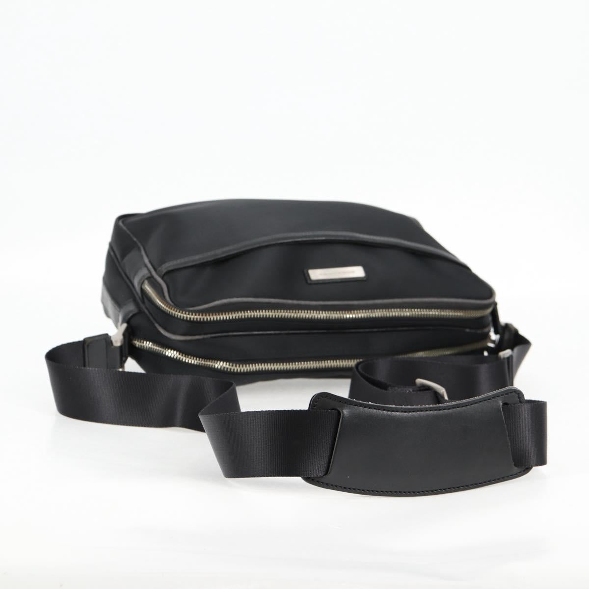 BURBERRY Shoulder Bag Nylon Black Silver
