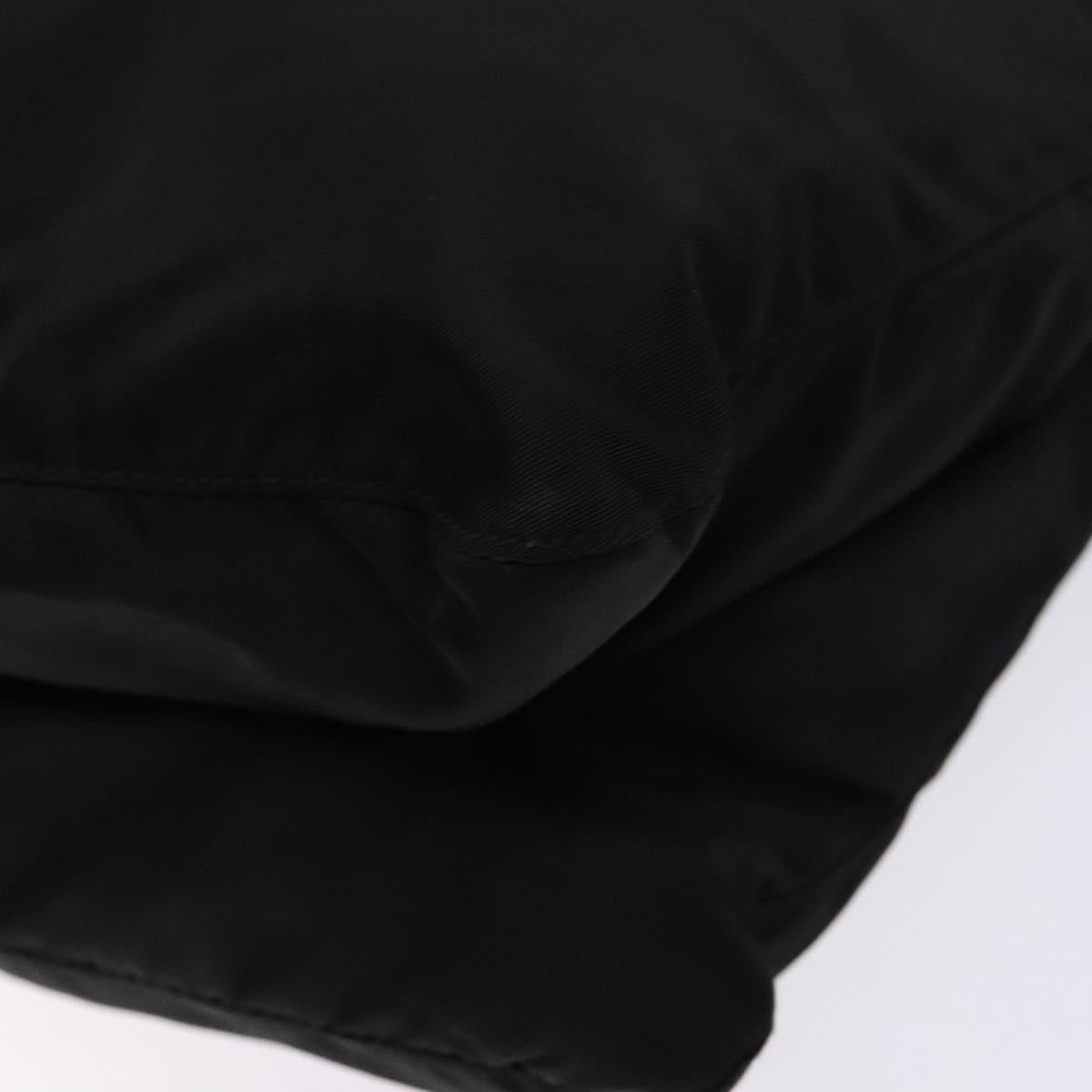 PRADA Shoulder Bag Nylon Black Silver