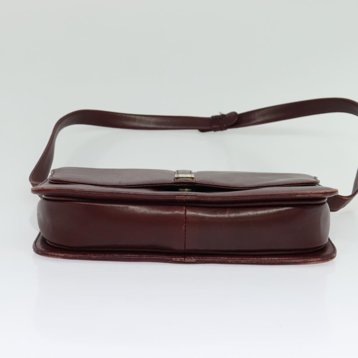 GIVENCHY Shoulder Bag Leather Bordeaux