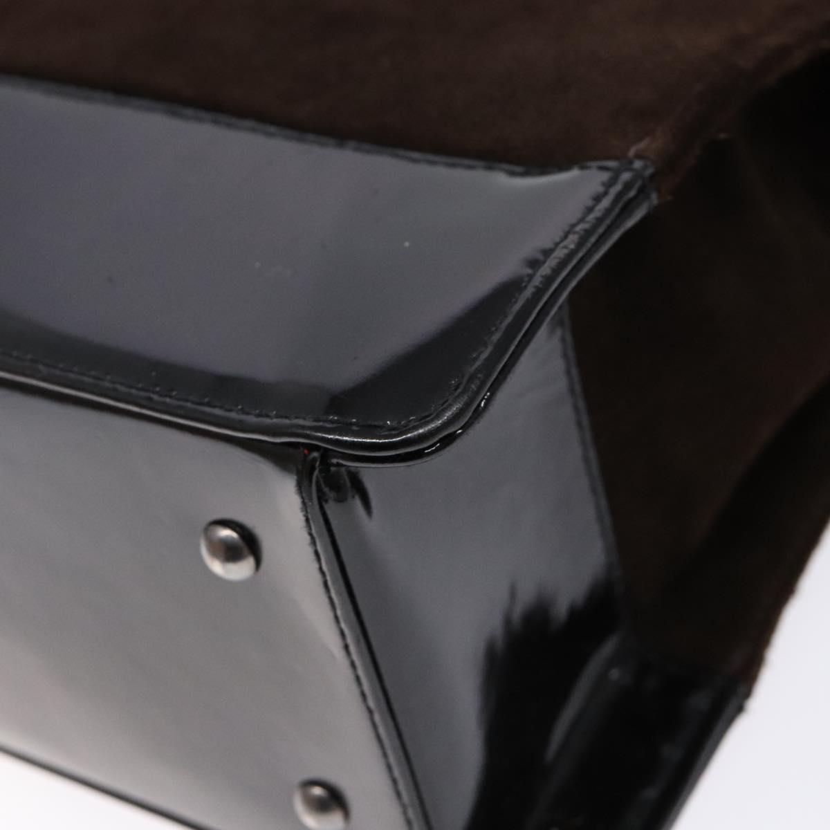 CHANEL Tote Bag Suede Brown CC