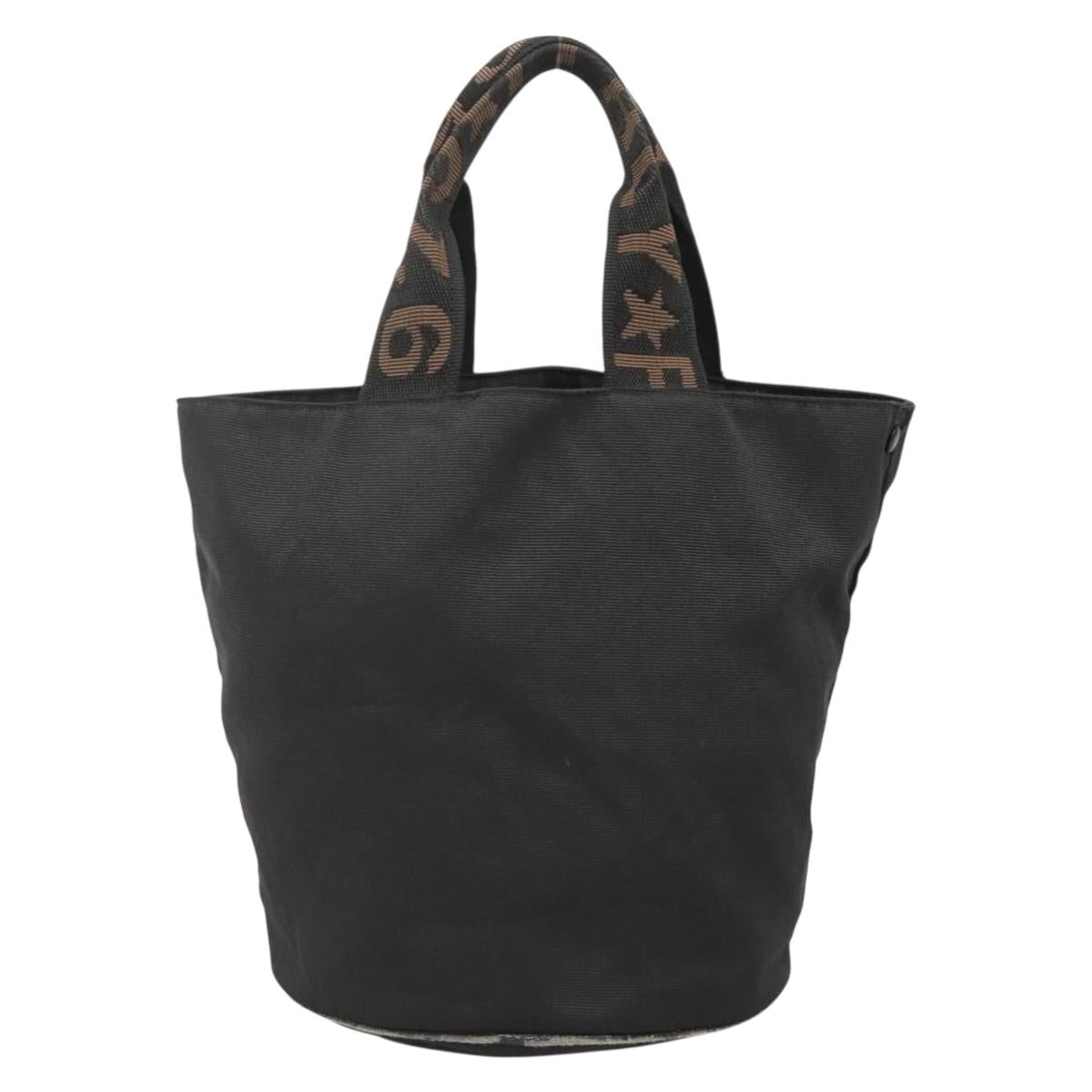 FENDI Hand Bag Black Brown gold