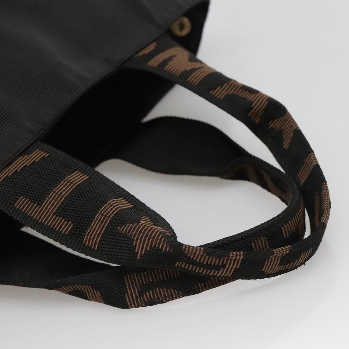 FENDI Hand Bag Black Brown gold