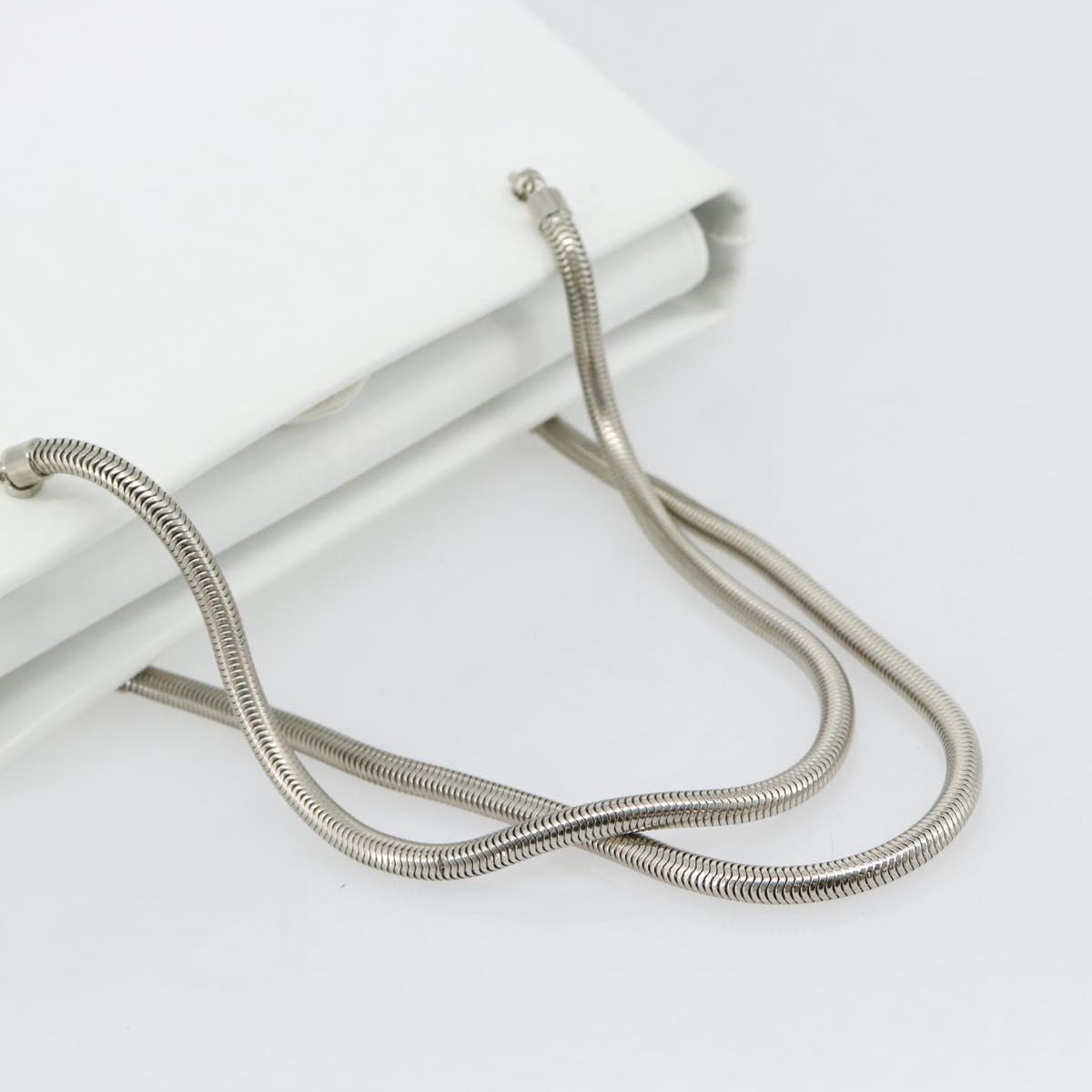 GIVENCHY Chain Shoulder Bag Leather White Silver