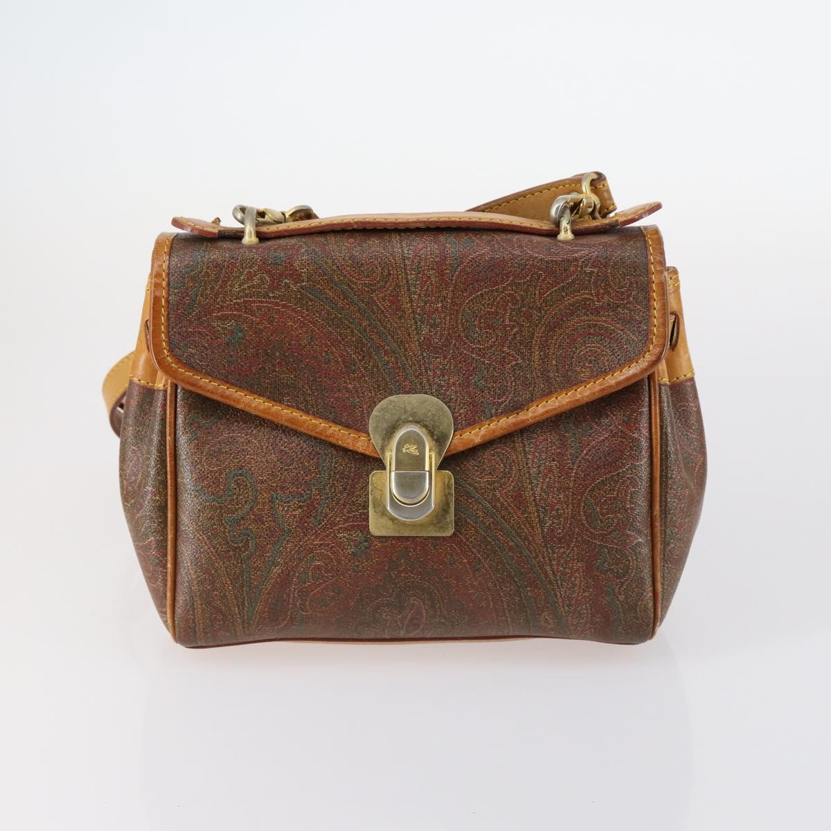 ETRO Paisley Shoulder Bag PVC 3Set Brown