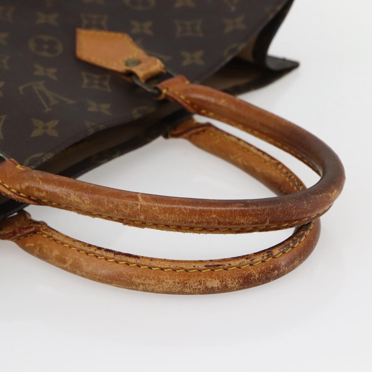 Louis Vuitton Monogram Sac Plat Hand Bag M51140 LV