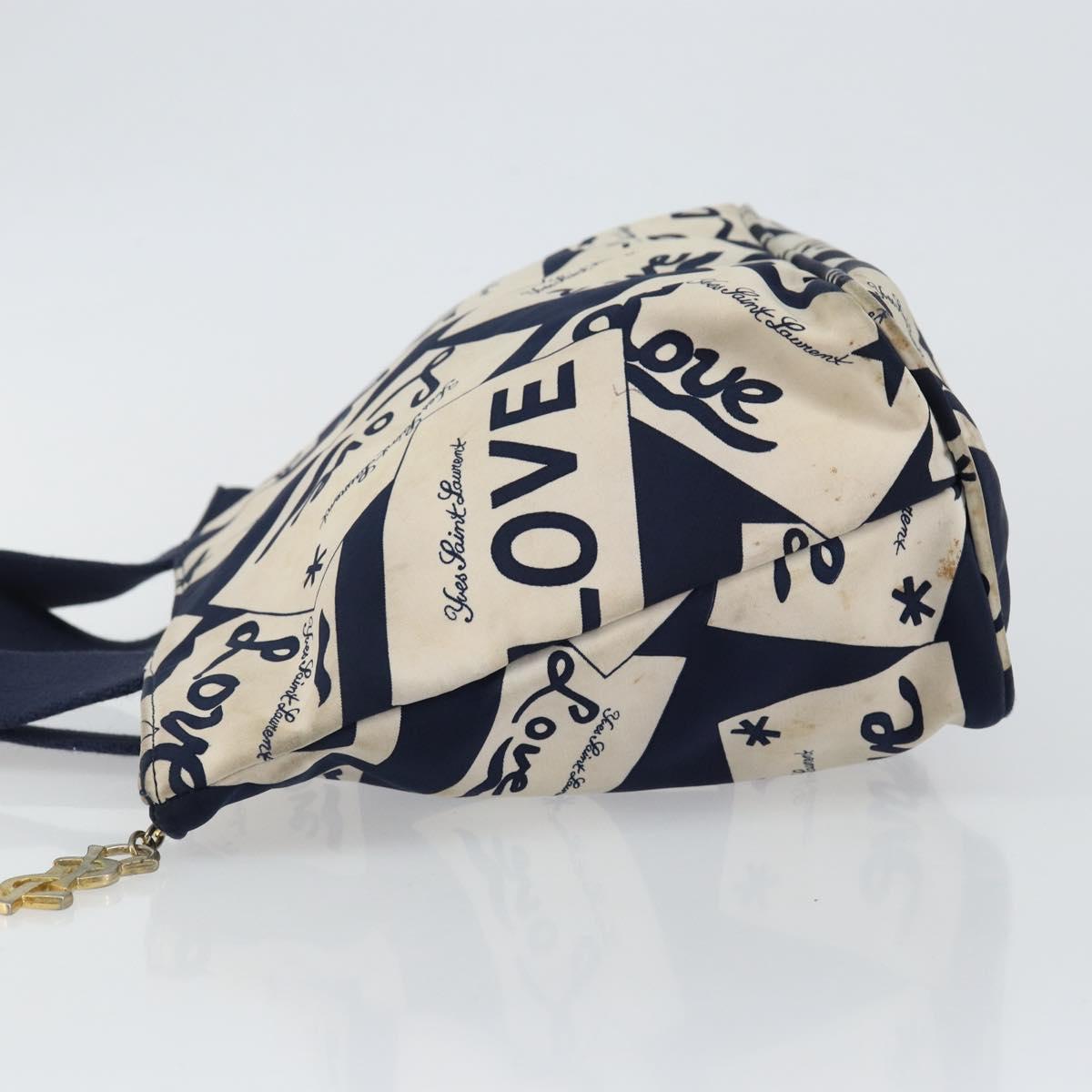 SAINT LAURENT Hand Bag Nylon Navy