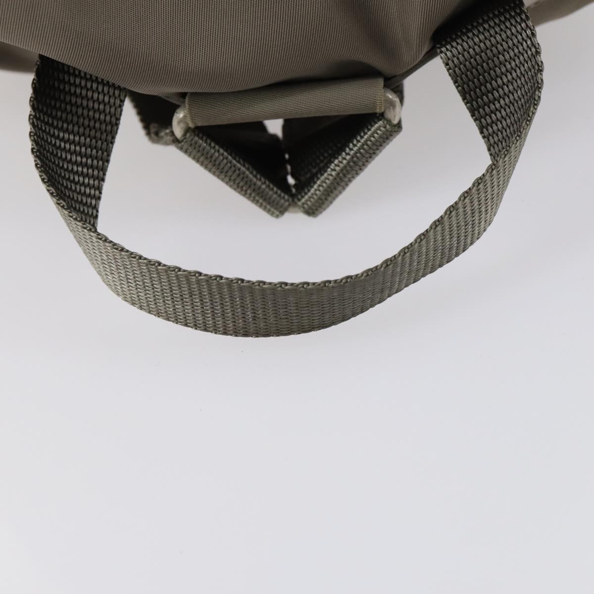 PRADA Backpack Nylon Gray Silver