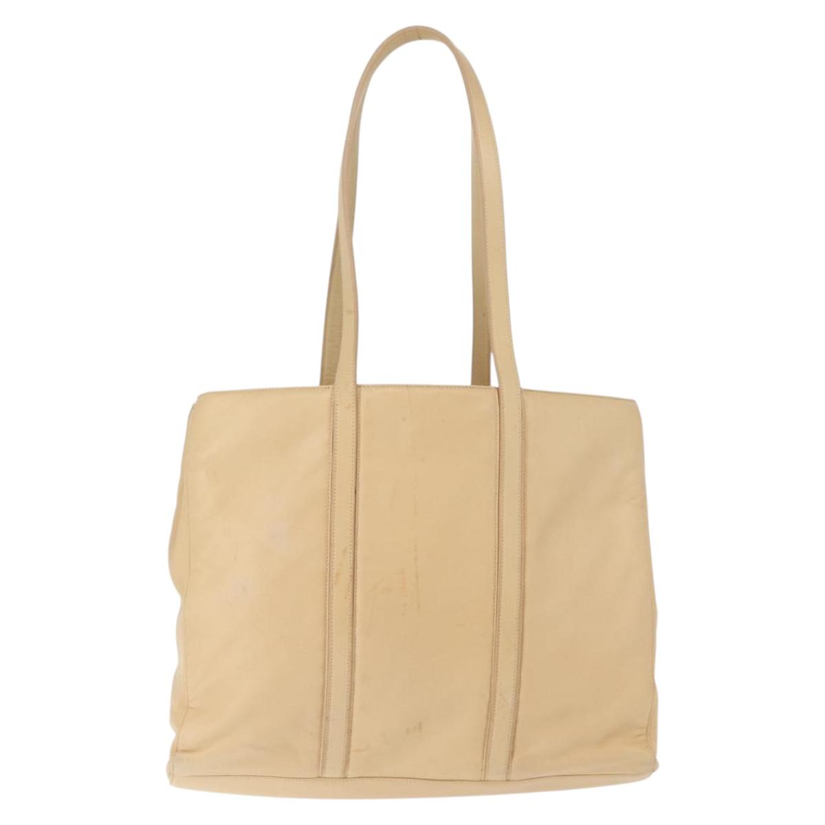 LOEWE Tote Bag Nappa leather Beige Gold