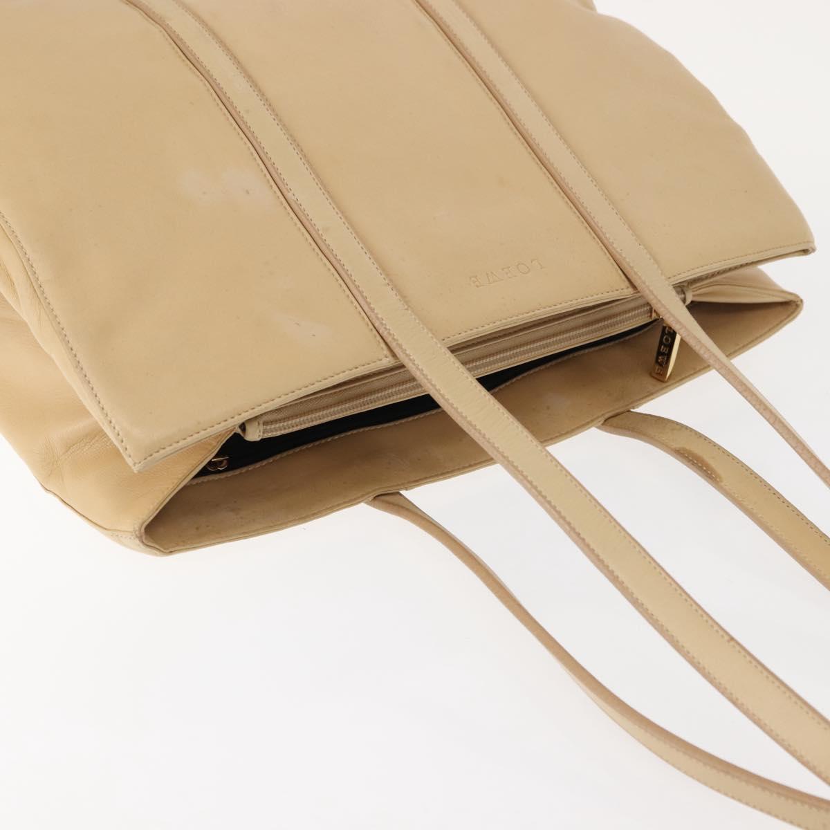 LOEWE Tote Bag Nappa leather Beige Gold